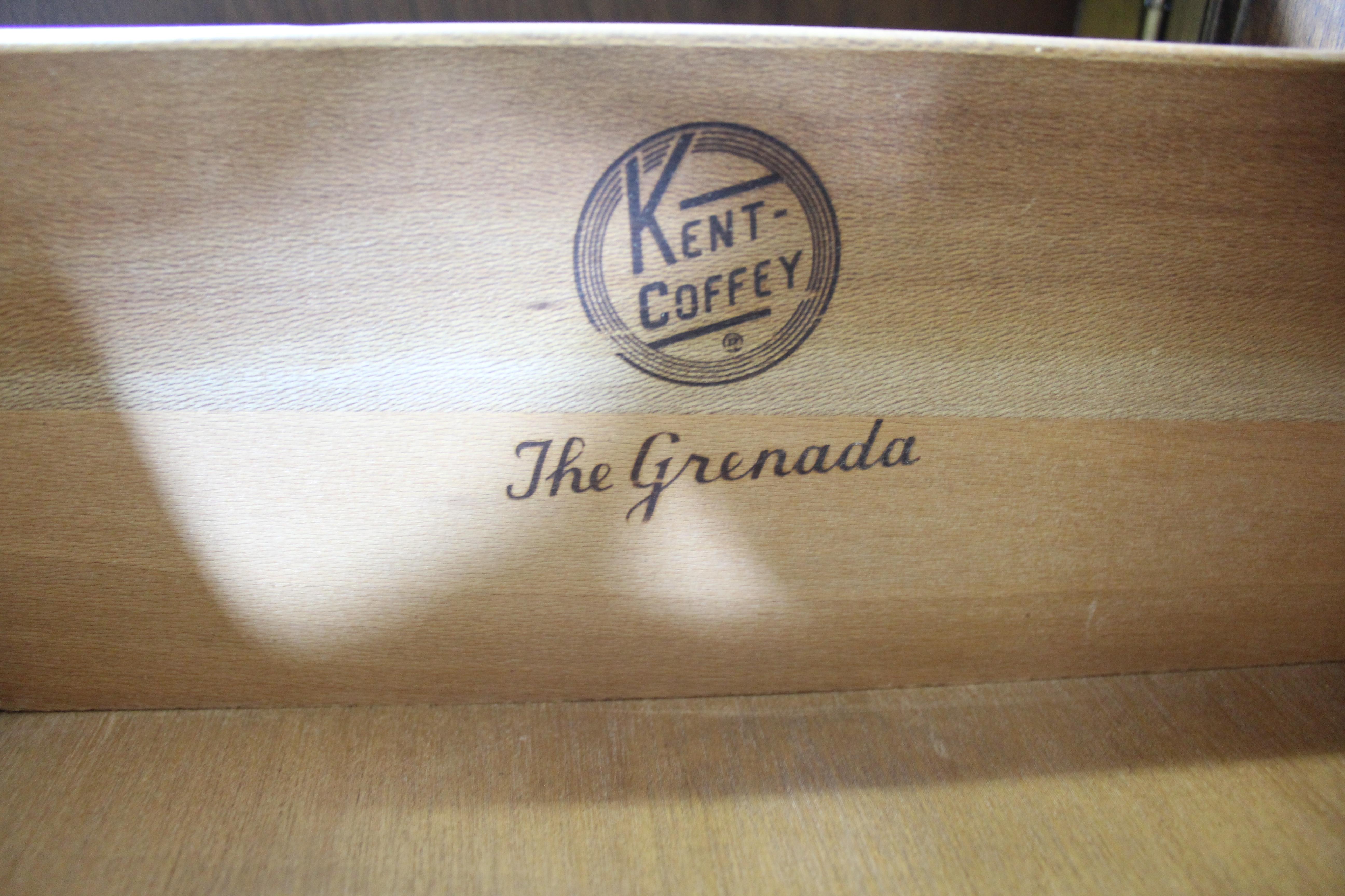 Mid-Century Modern Kent Coffey 'The Grenada' Walnut Credenza Dresser 1