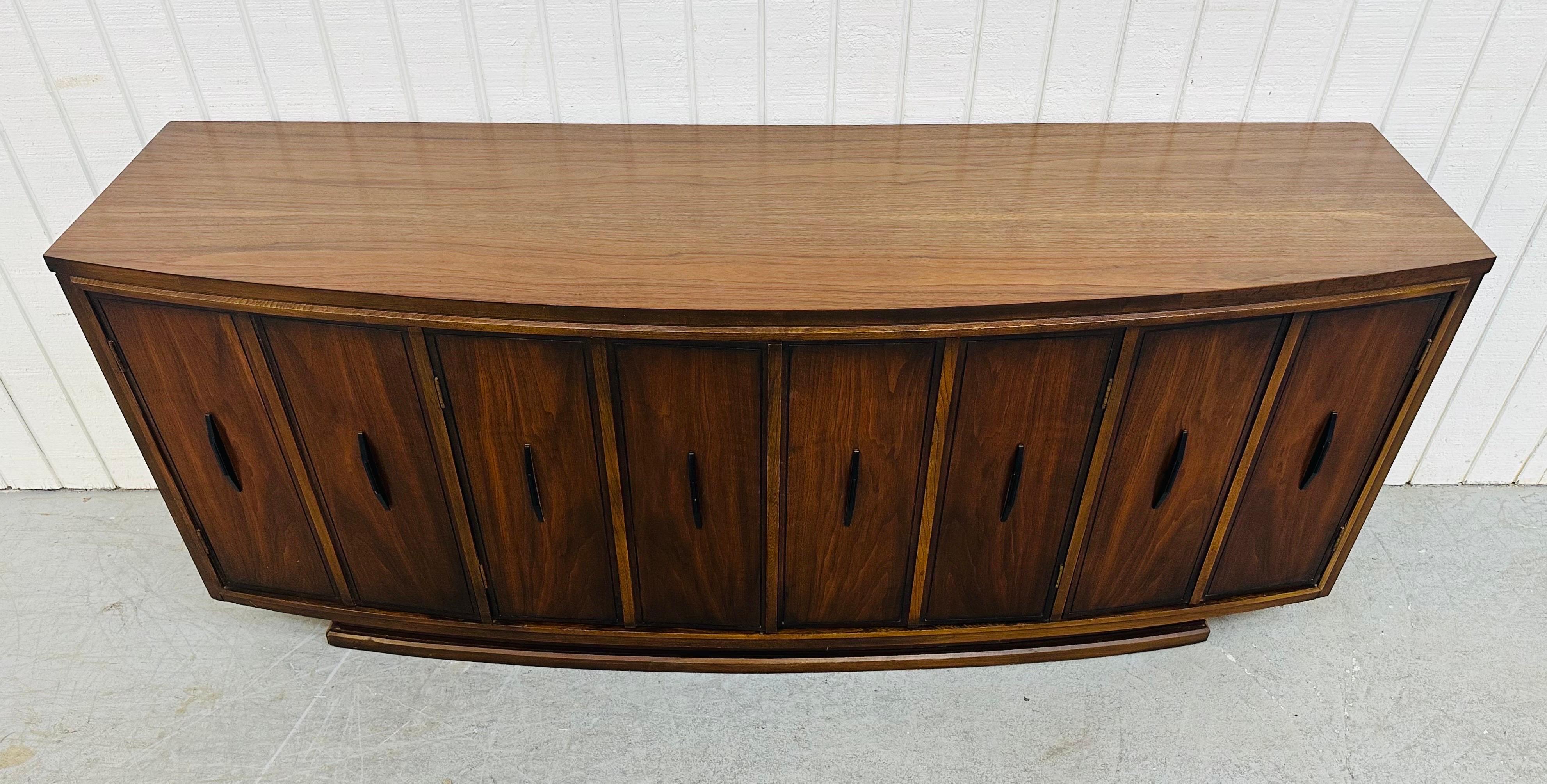 American Mid-Century Modern Kent Coffey Walnut Credenza