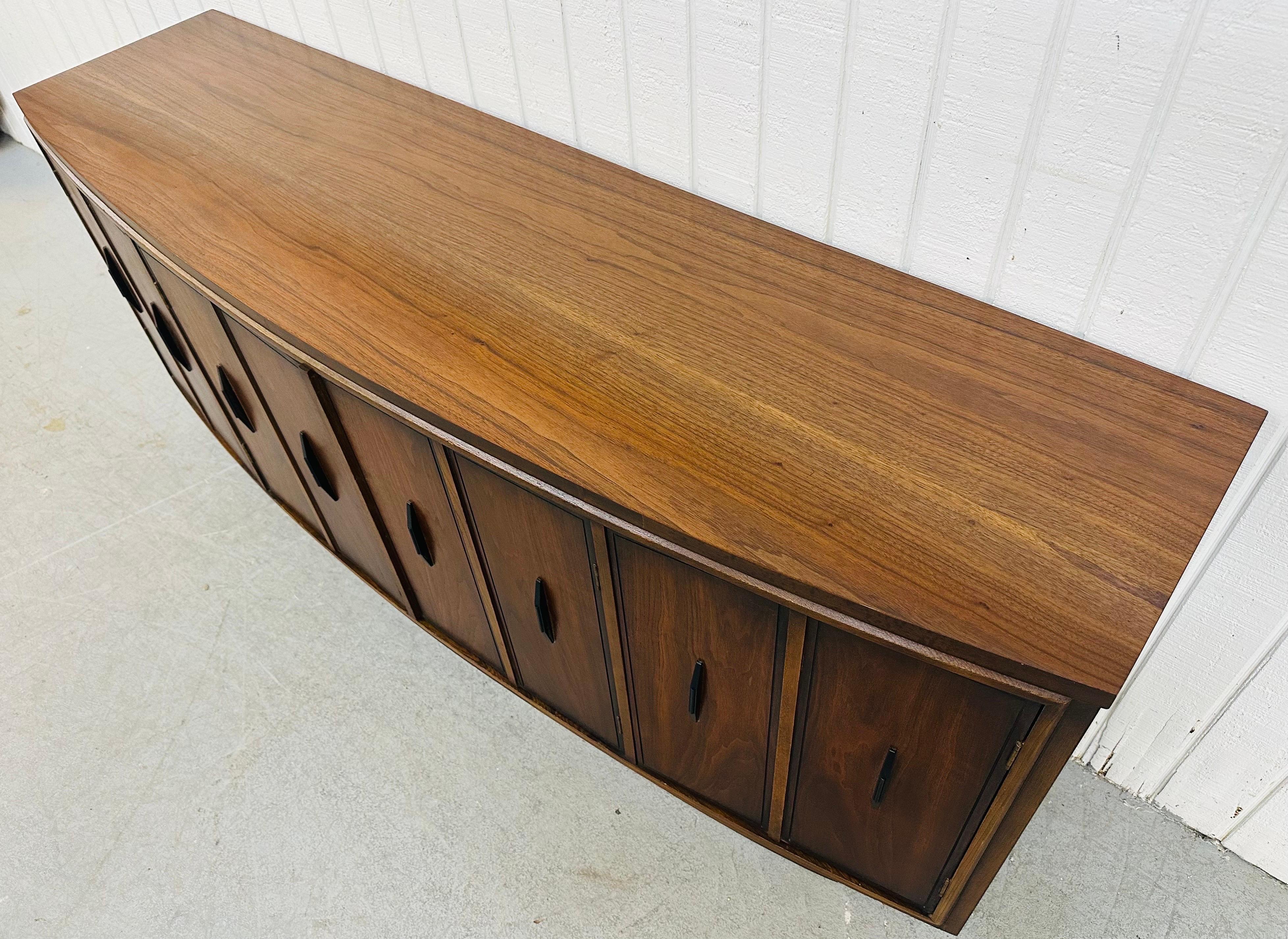 20th Century Mid-Century Modern Kent Coffey Walnut Credenza