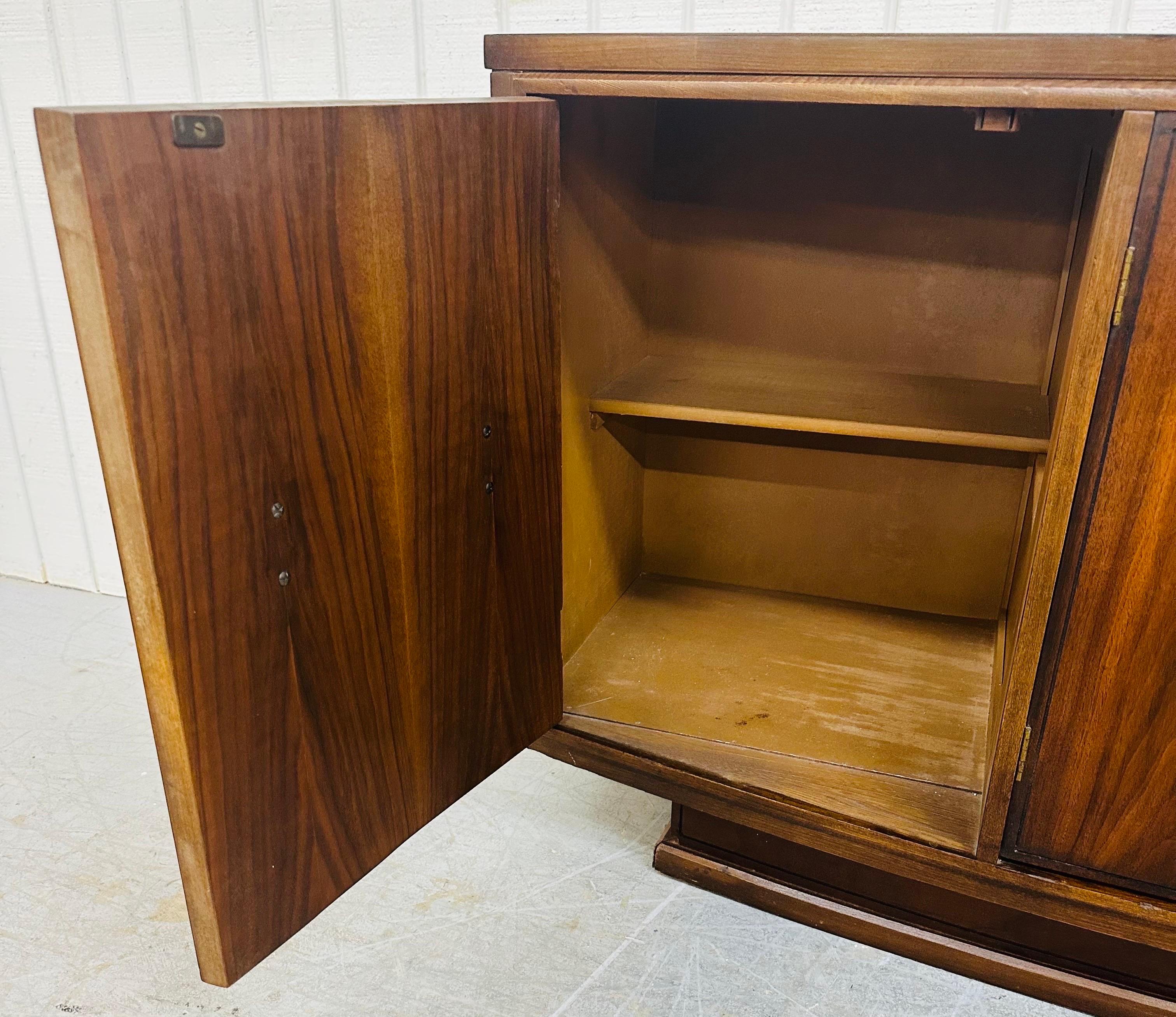 Mid-Century Modern Kent Coffey Walnut Credenza 1