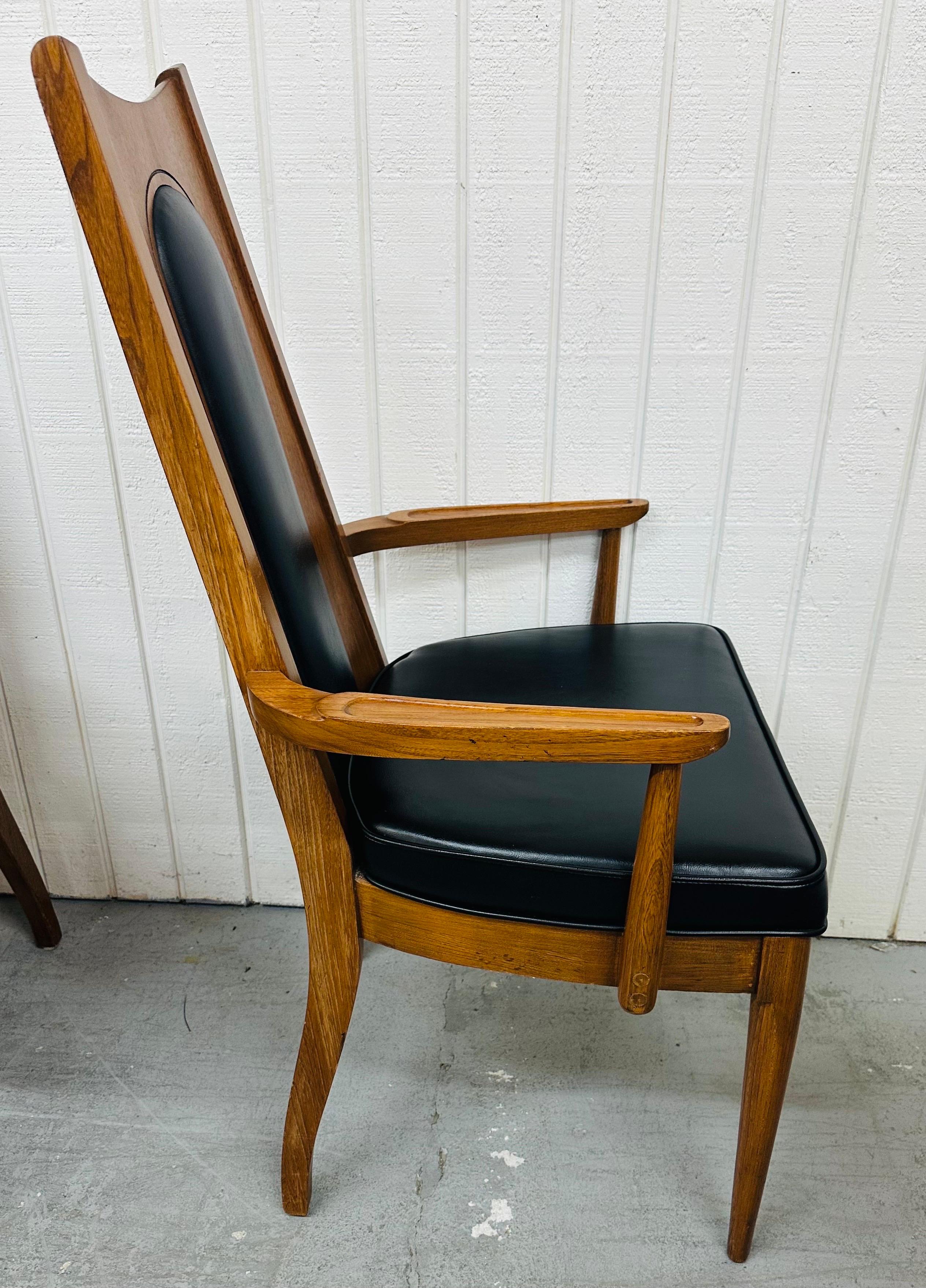 20th Century Mid-Century Modern Kent Coffey Walnut Dining Chairs - Set of 6