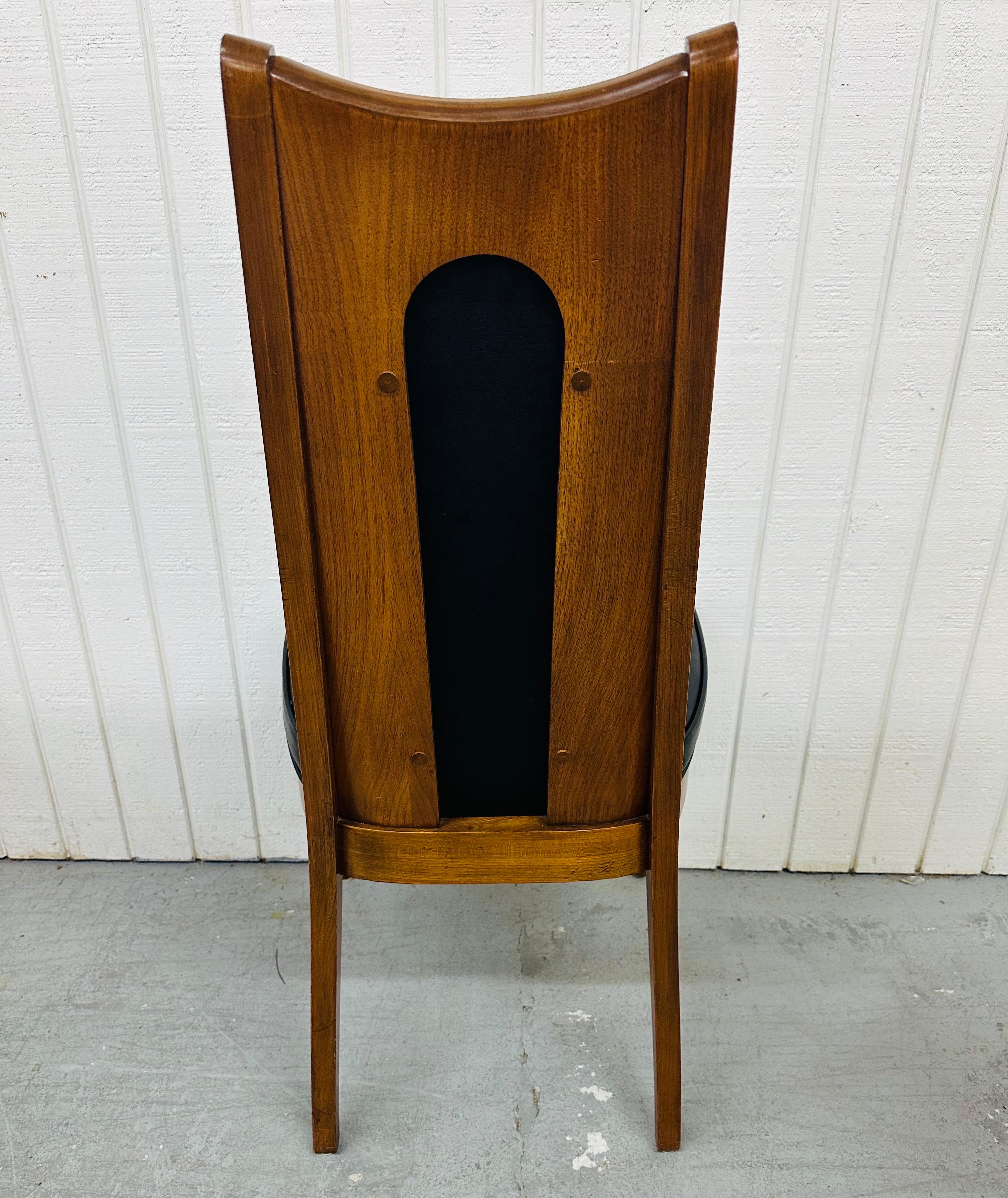 Mid-Century Modern Kent Coffey Walnut Dining Chairs - Set of 6 2