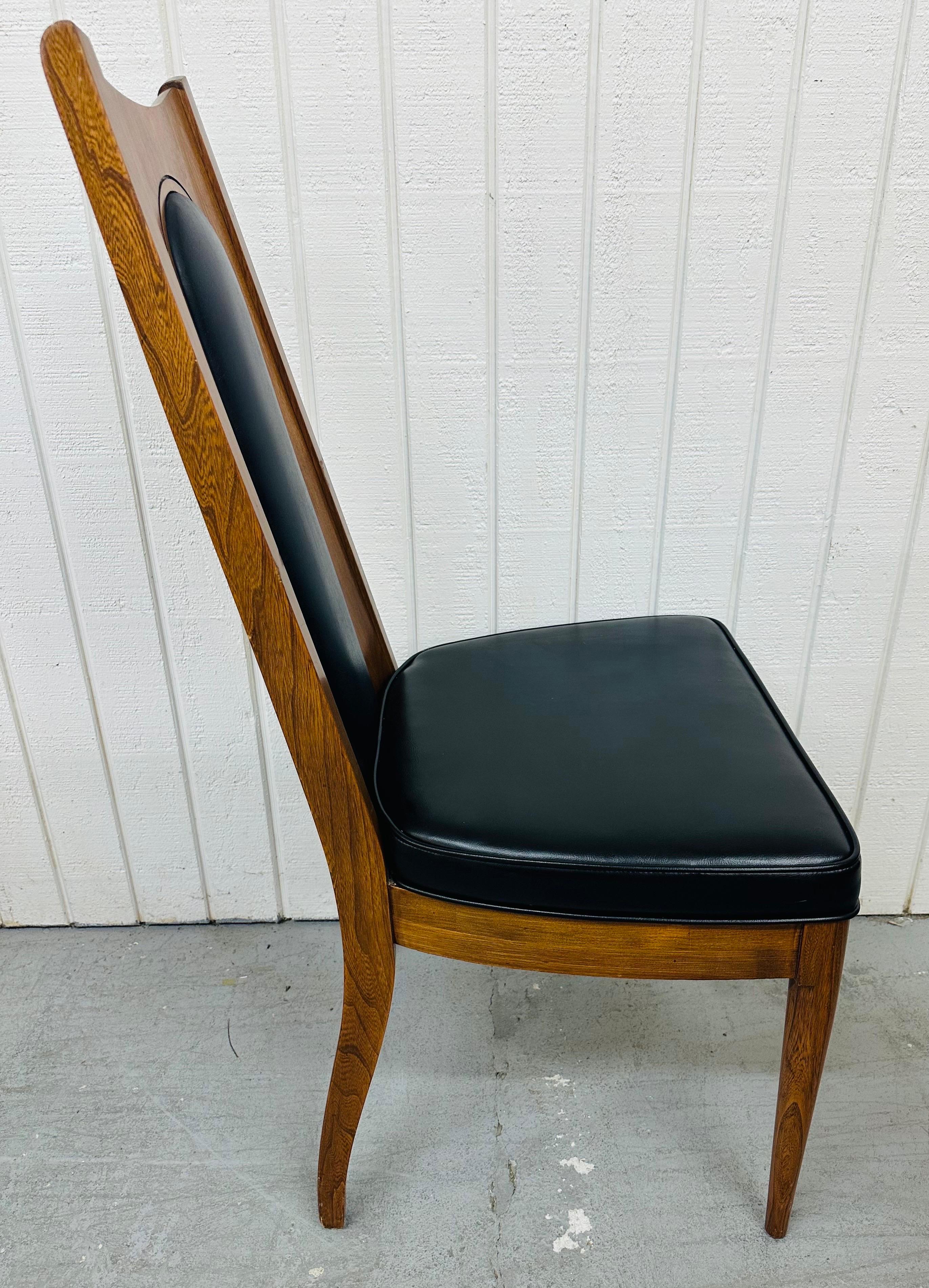 Mid-Century Modern Kent Coffey Walnut Dining Chairs - Set of 6 3