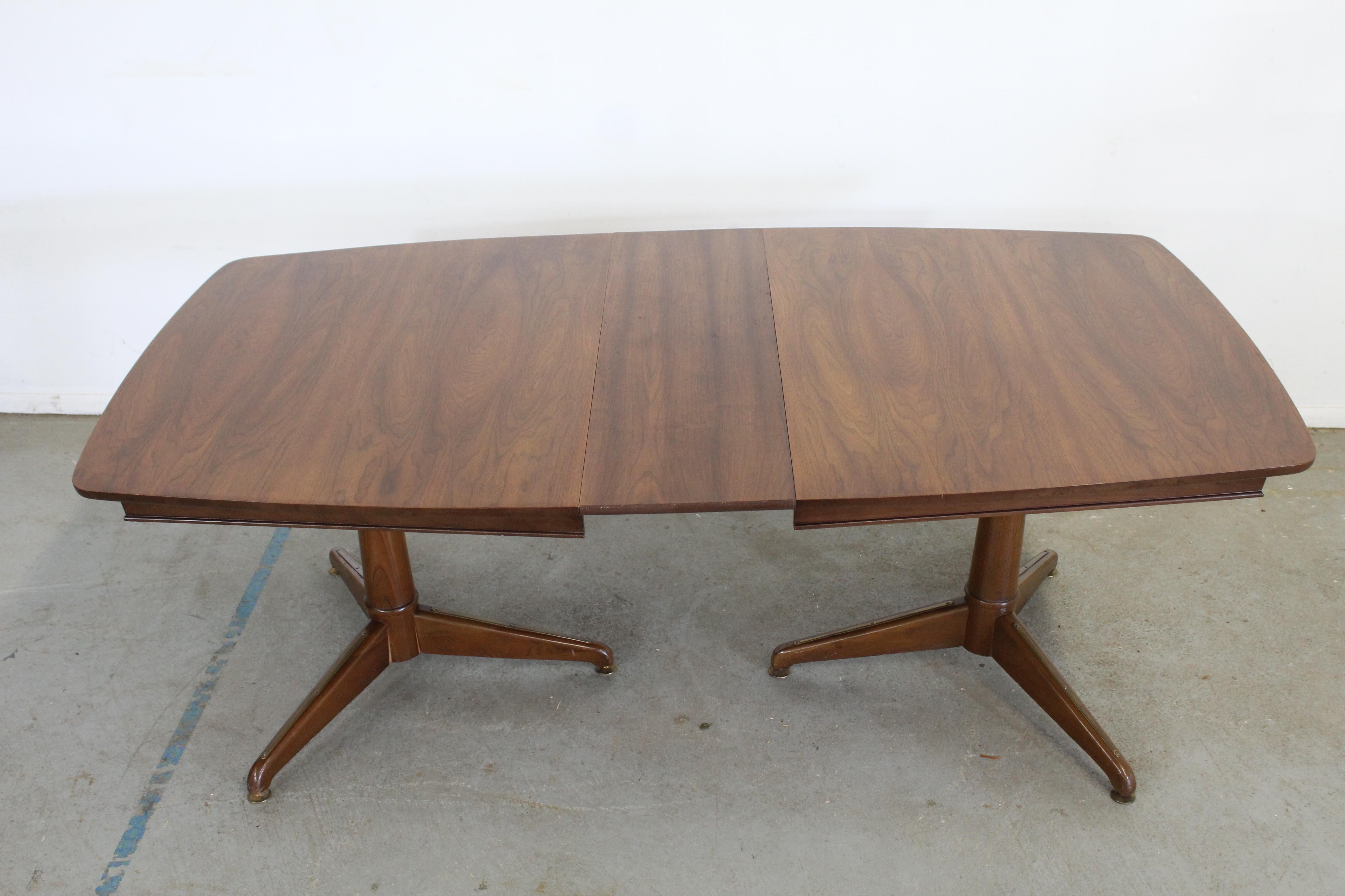 American Mid-Century Modern Kent Coffey Walnut Perspecta Dining Table