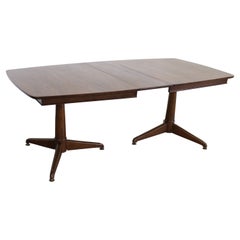 Mid-Century Modern Kent Coffey Walnut Perspecta Dining Table