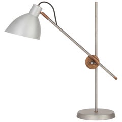 Mid-Century Modern KH#1 Table Lamp in Iron and Brass, Sweden