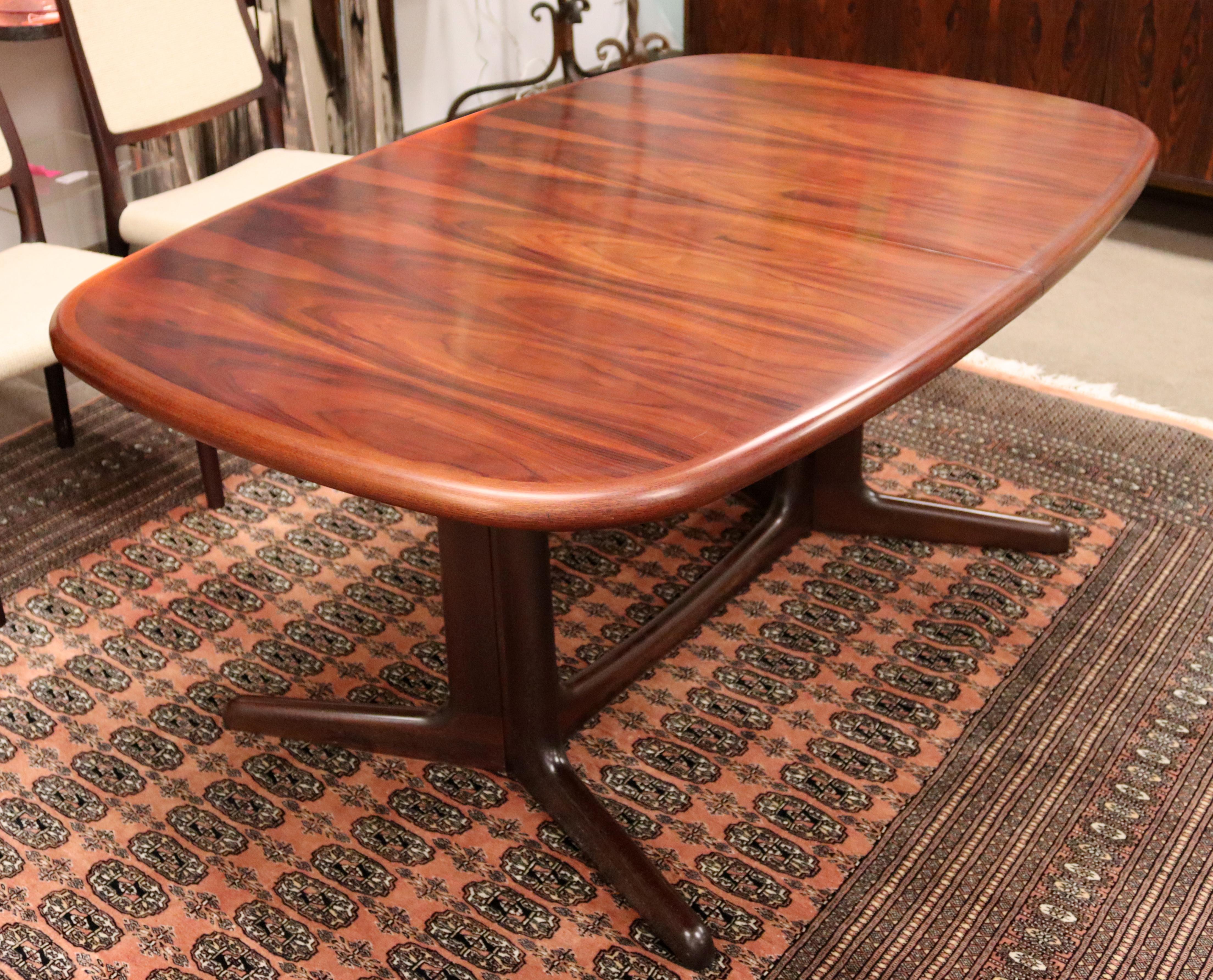 Mid-Century Modern Kibaek Mobelfabrik Danish Rosewood Credenza Dining Set 1960s In Good Condition In Keego Harbor, MI