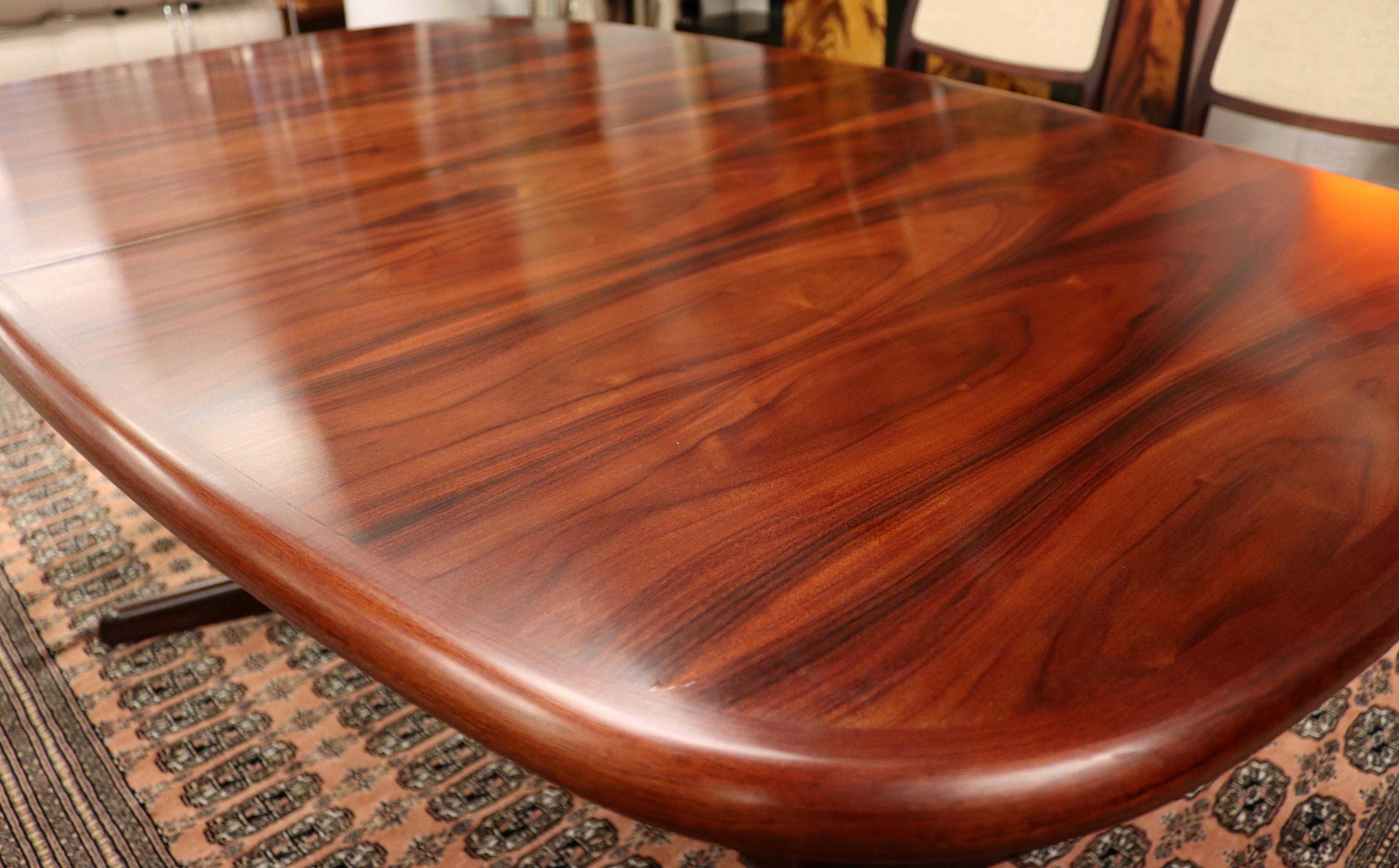 Mid-20th Century Mid-Century Modern Kibaek Mobelfabrik Danish Rosewood Credenza Dining Set 1960s