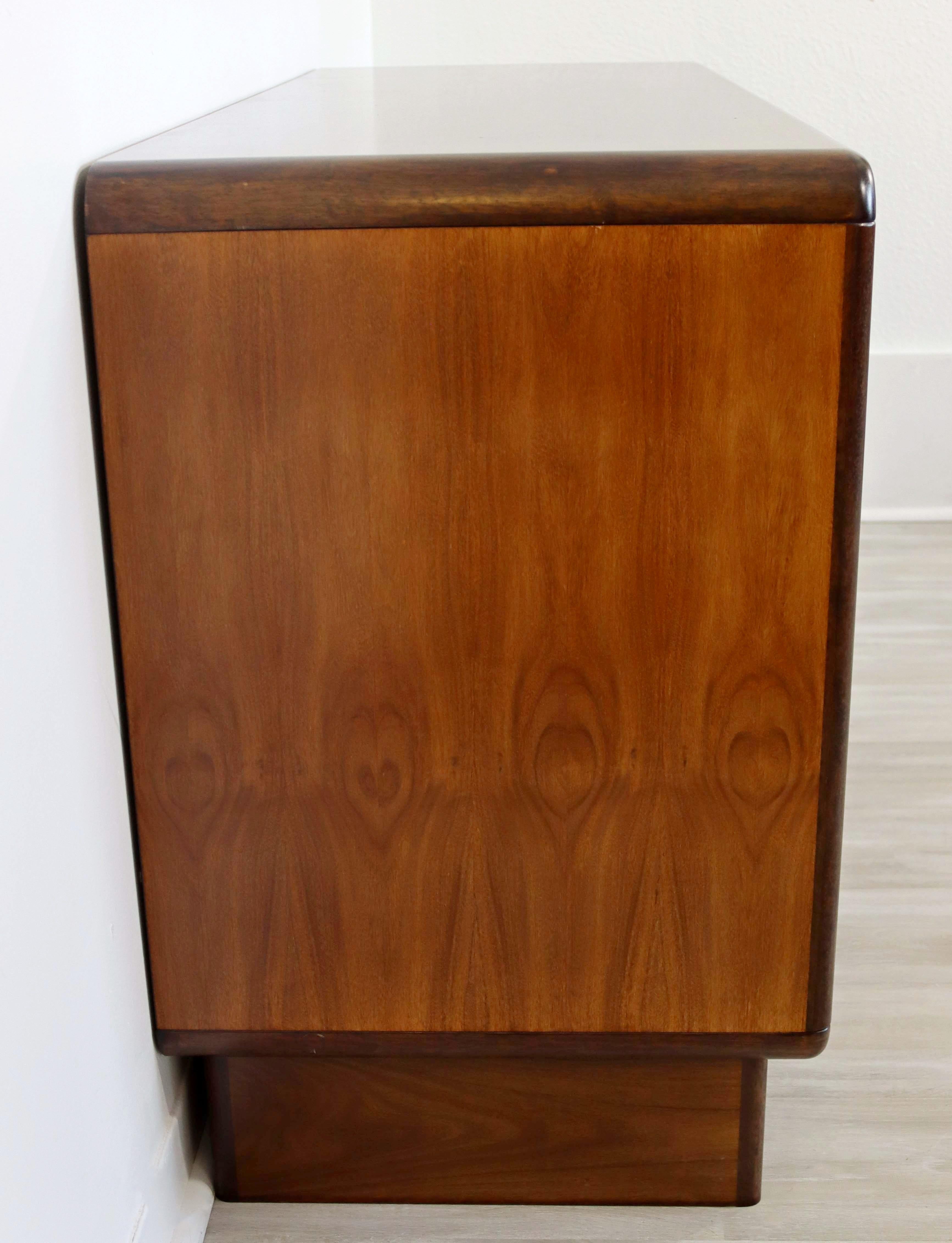 Mid-20th Century Mid-Century Modern Kibaek Mobelfabrik Danish Rosewood Credenza Tambour Doors 60s