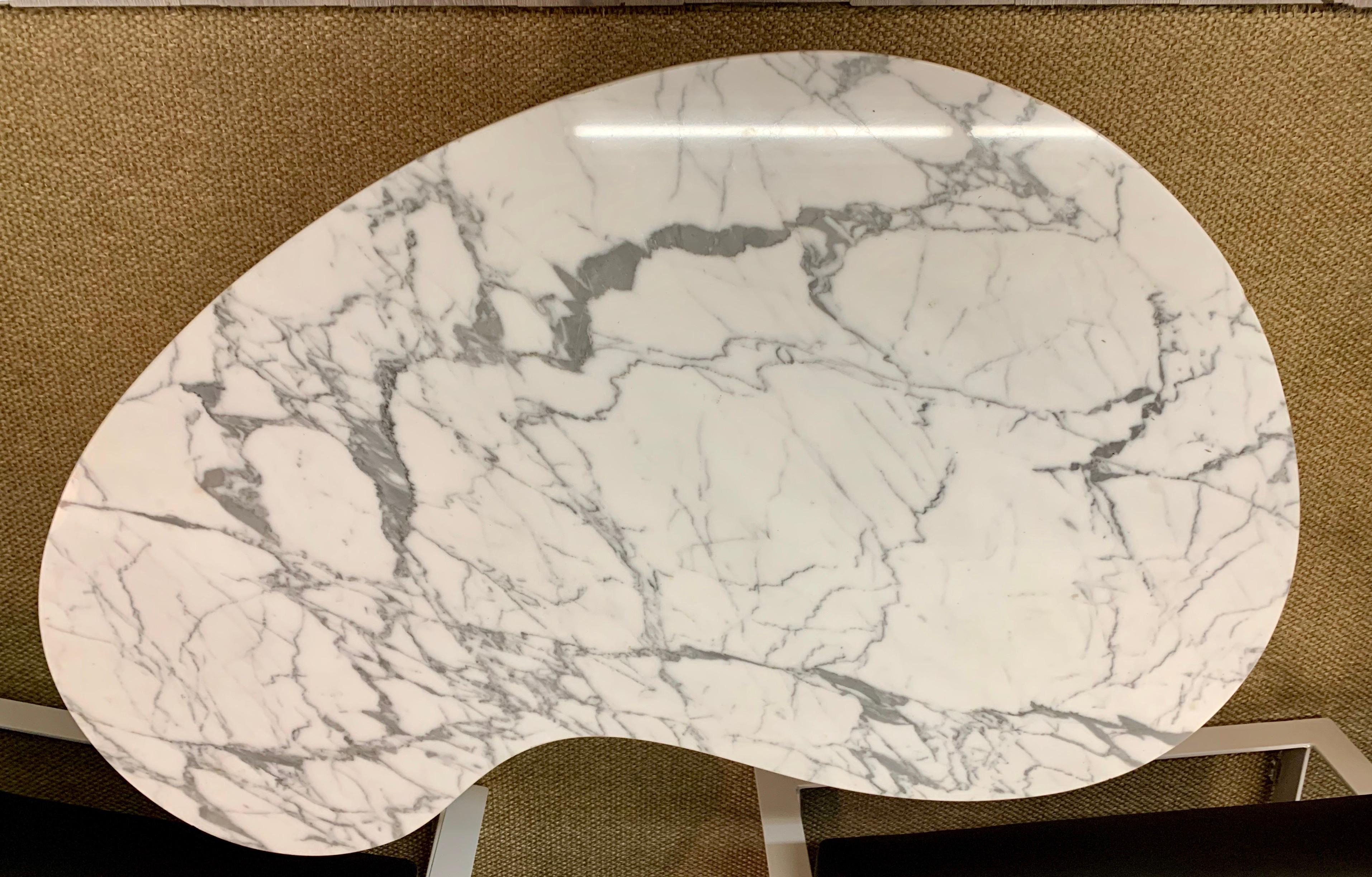 marble kidney shaped coffee table