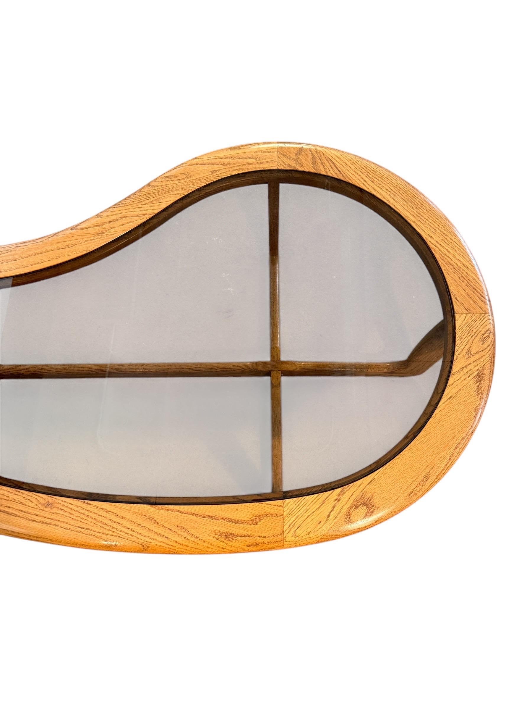 Mesa baja moderna de mediados de siglo con forma de riñón by Lane Furniture en venta 1