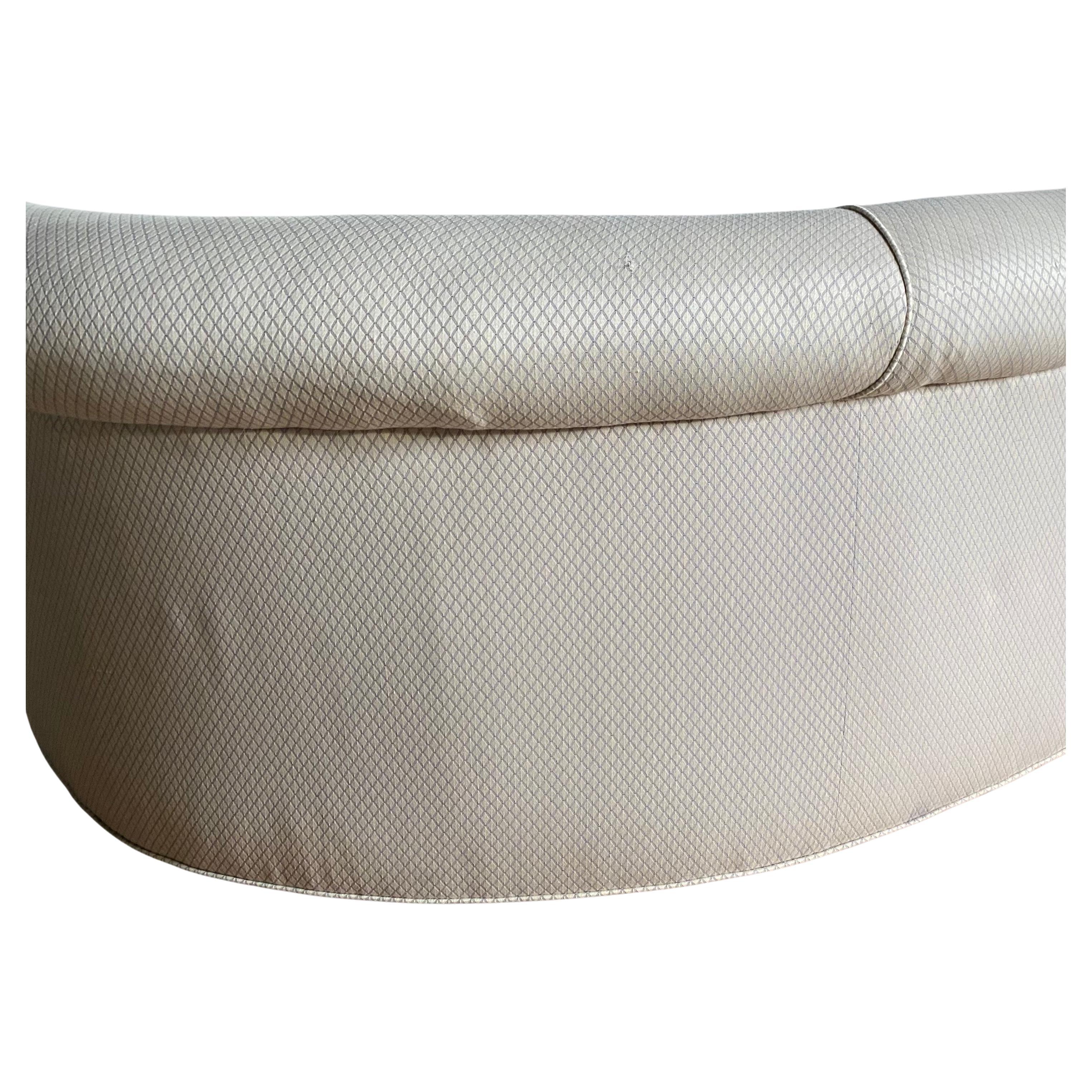 Mid-Century Modern Kidney Shaped Curved Serpentine Biomorphic Cloud Sofa For Sale 5