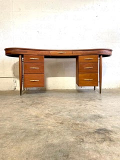 Mid Century Modern Kidney Shaped Desk