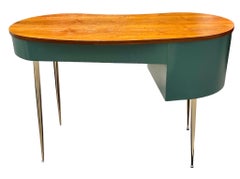 Mid-Century Modern Kidney Shaped Office Desk Computer Desk