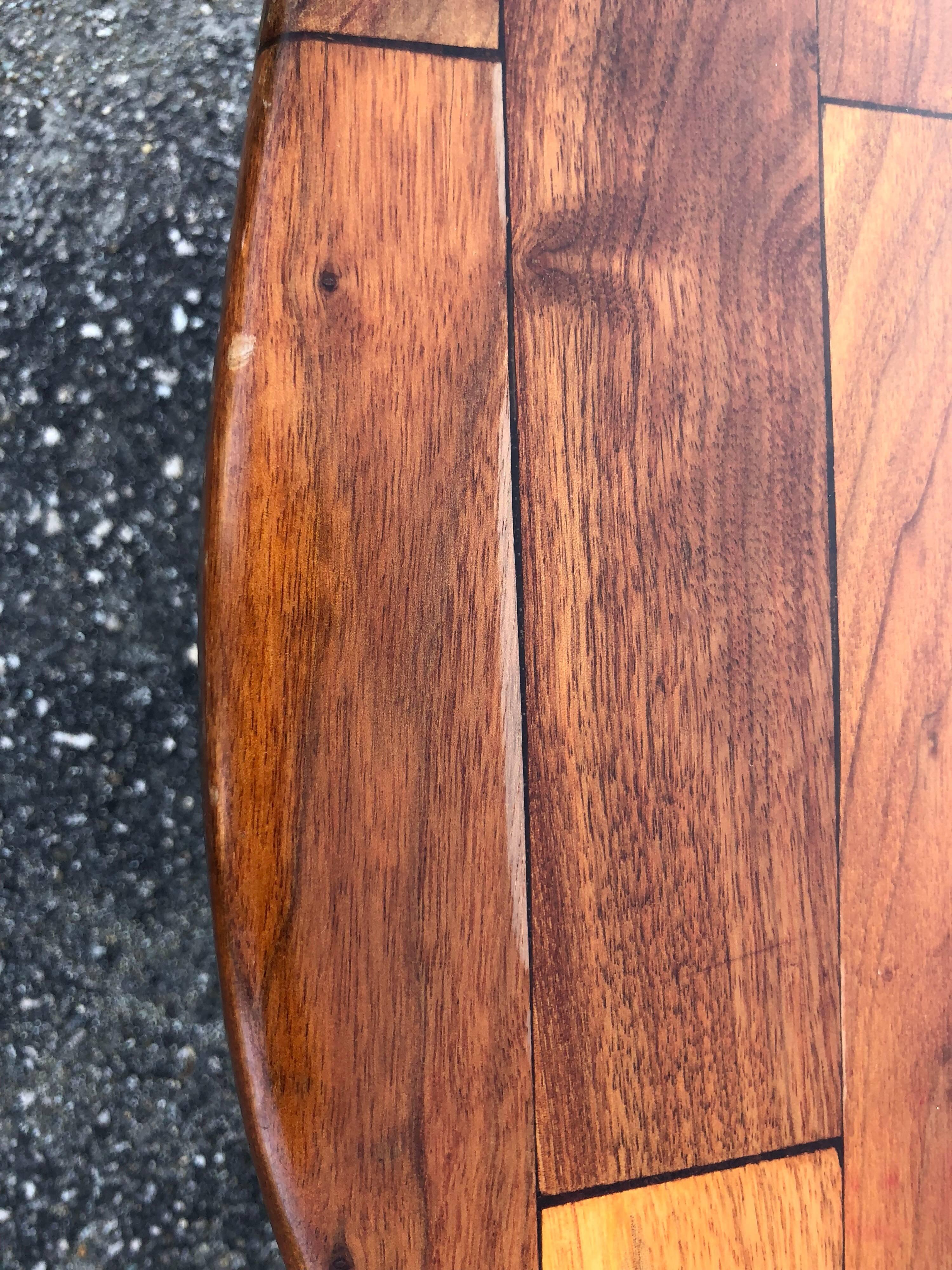 Table basse en bois en forme de rein, moderne du milieu du siècle dernier Bon état à Redding, CT