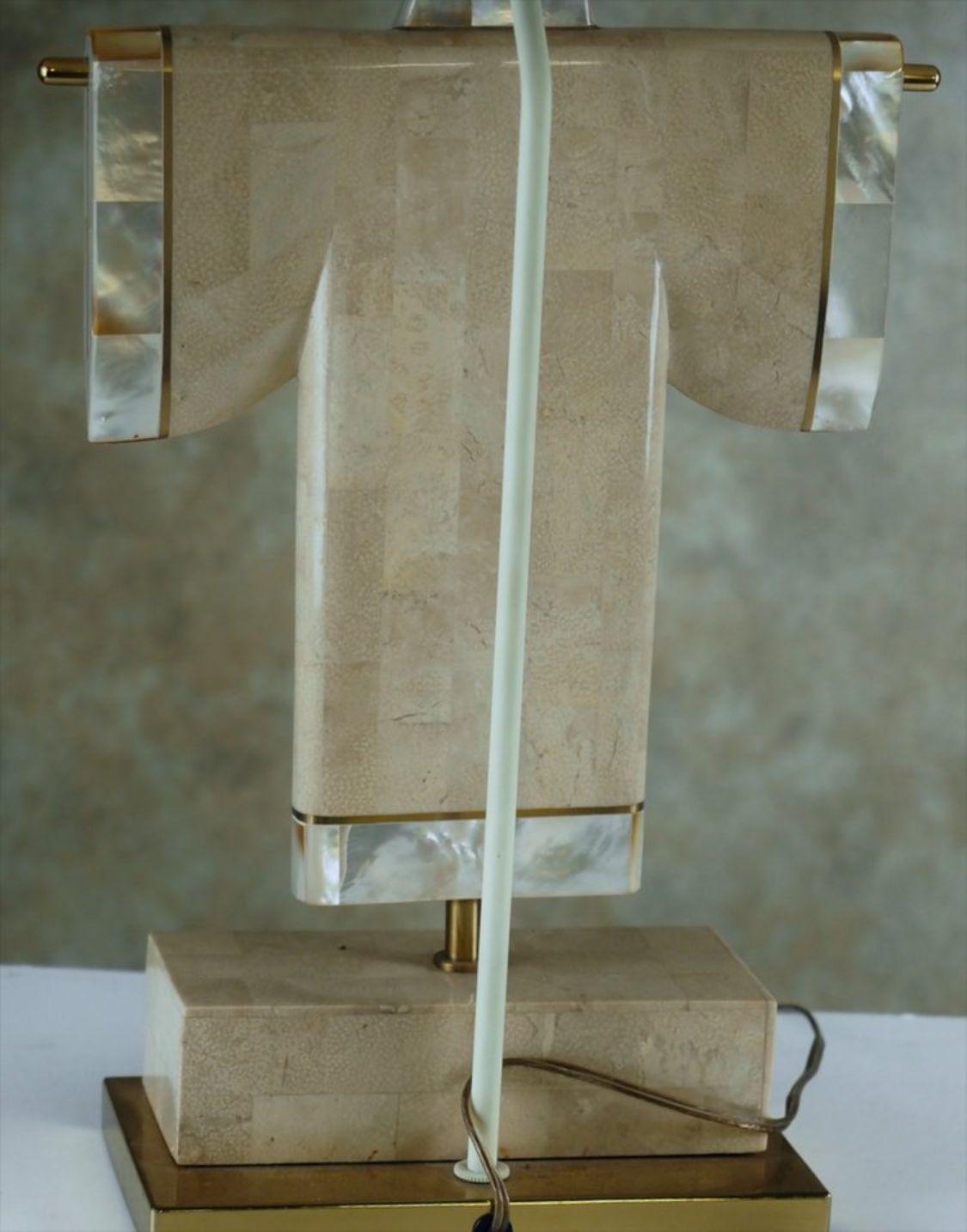 Late 20th Century Mid-Century Modern Kimono Lamp