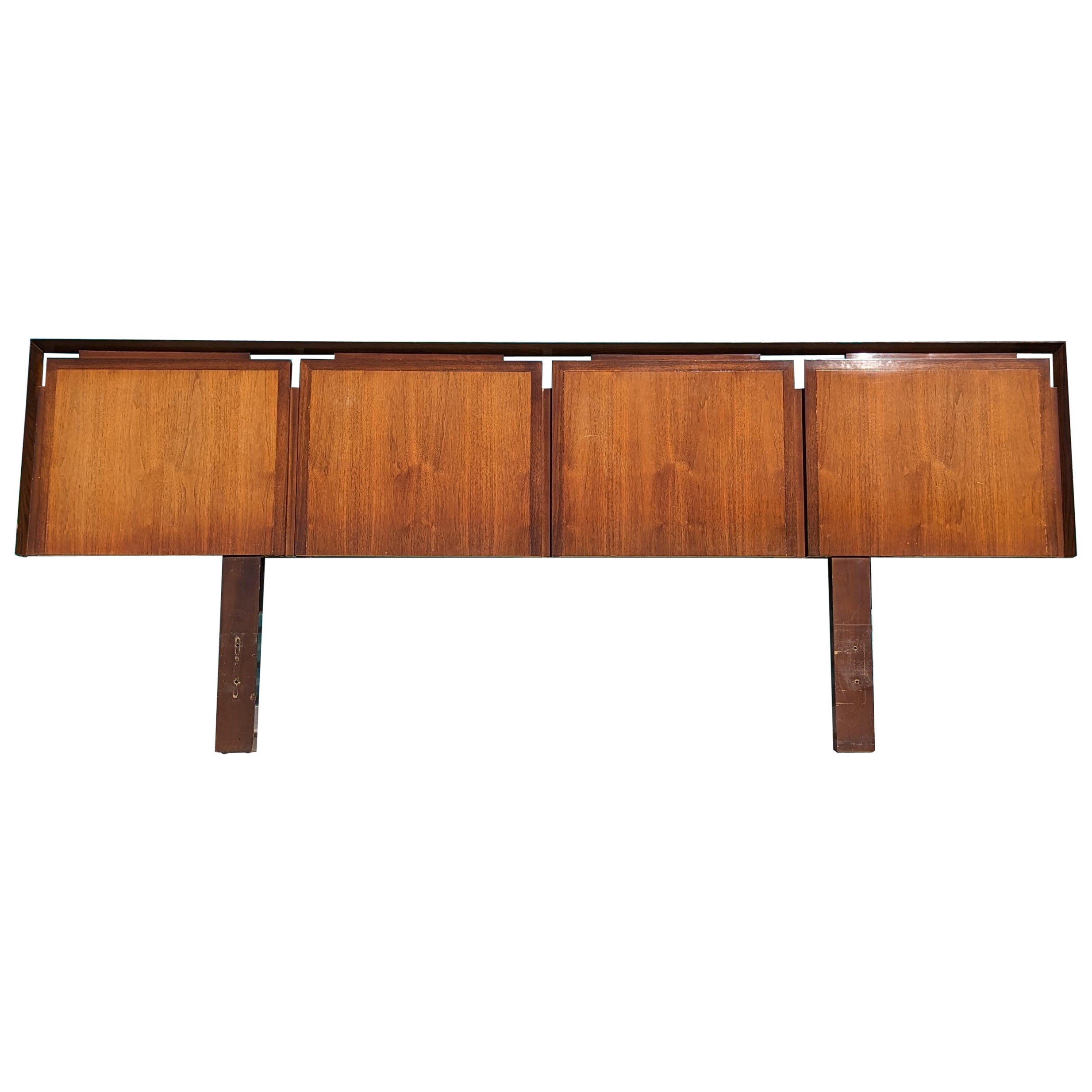 Mid Century Modern King Size Headboard by Helen and Hobey Baker, c1960s
