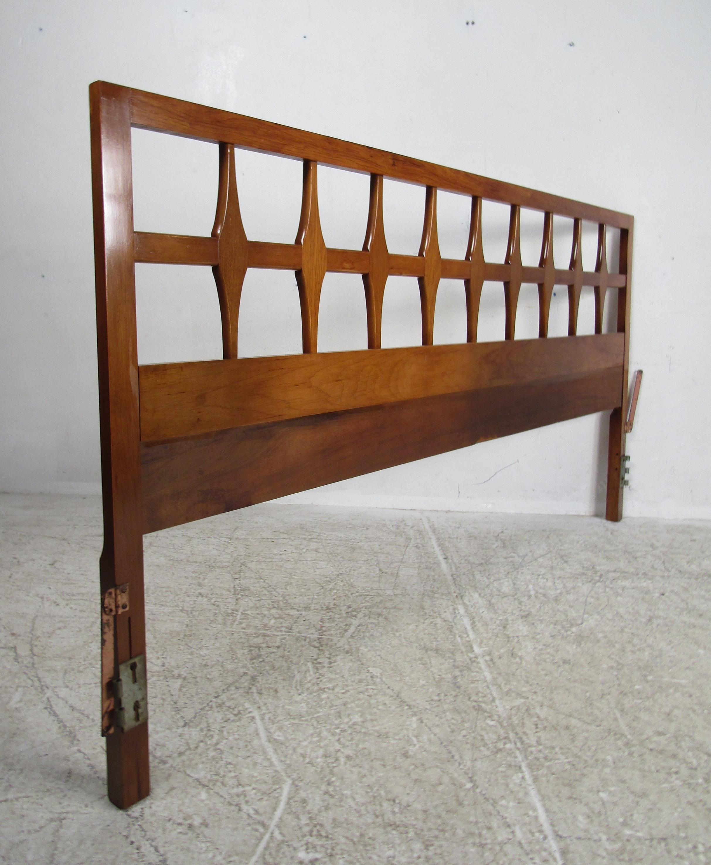 Mid-Century Modern King Size Headboard In Good Condition In Brooklyn, NY