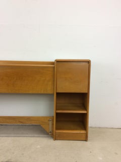 Mid Century Modern King Storage Headboard by Heywood Wakefield