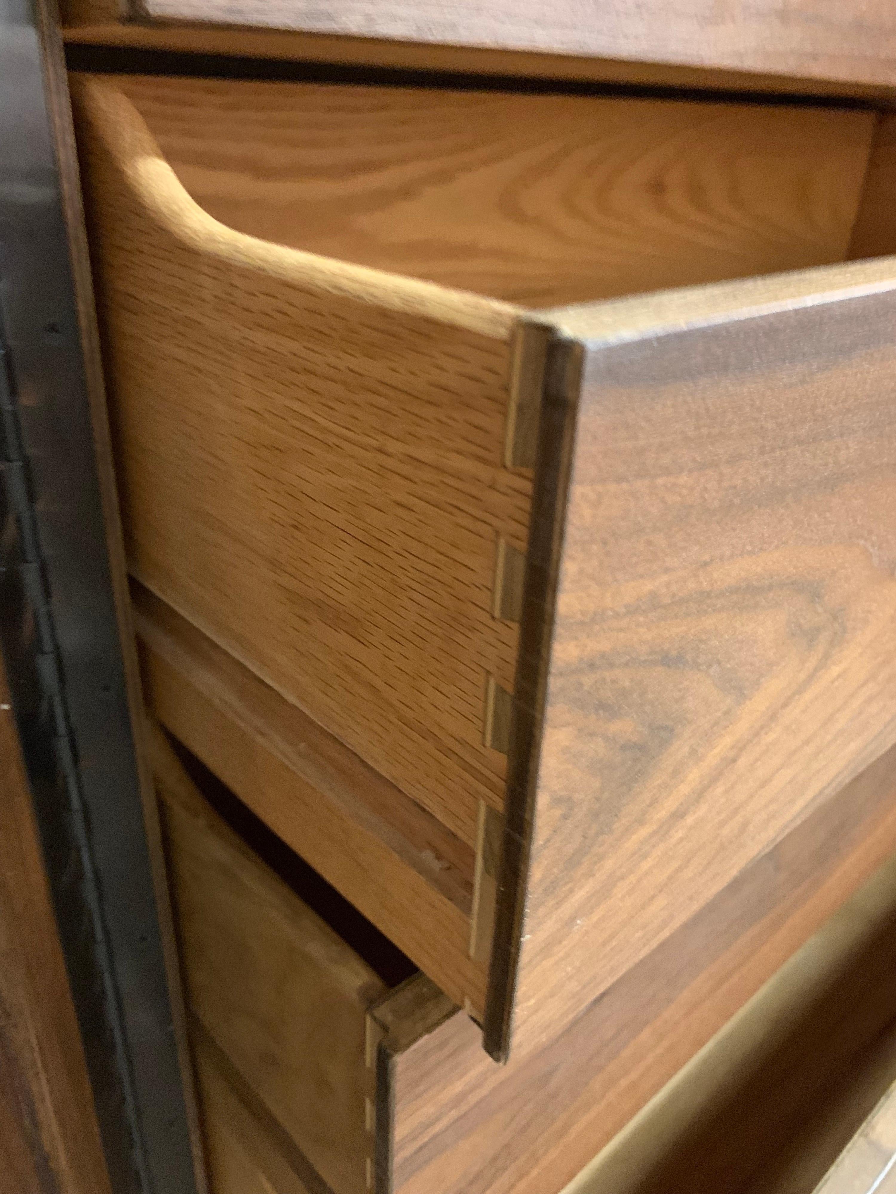 Mid-Century Modern Kip Stewart Walnut Chest Cabinet Dresser Directional 2