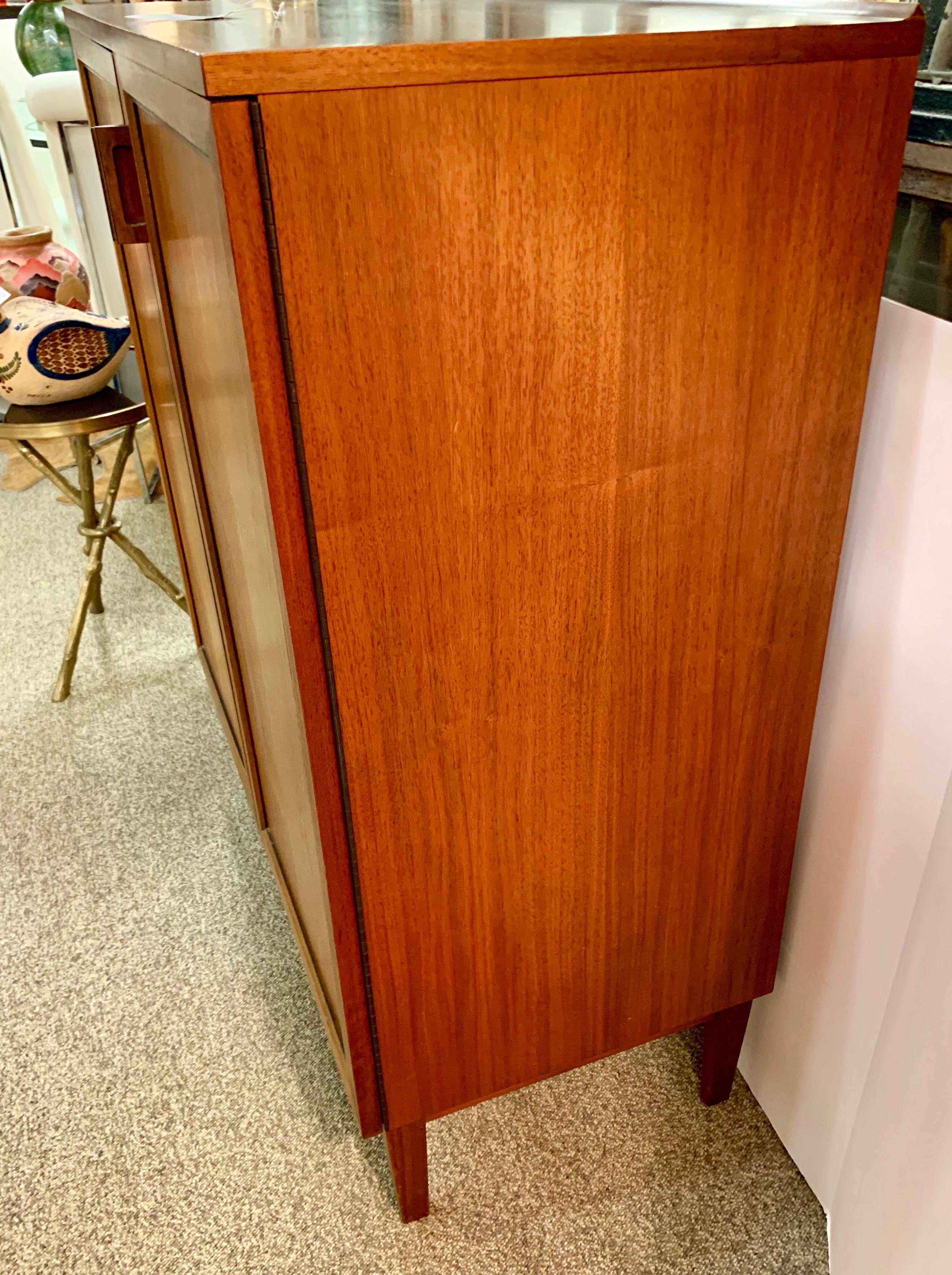 Mid-Century Modern Kip Stewart Walnut Chest Cabinet Dresser Directional 3