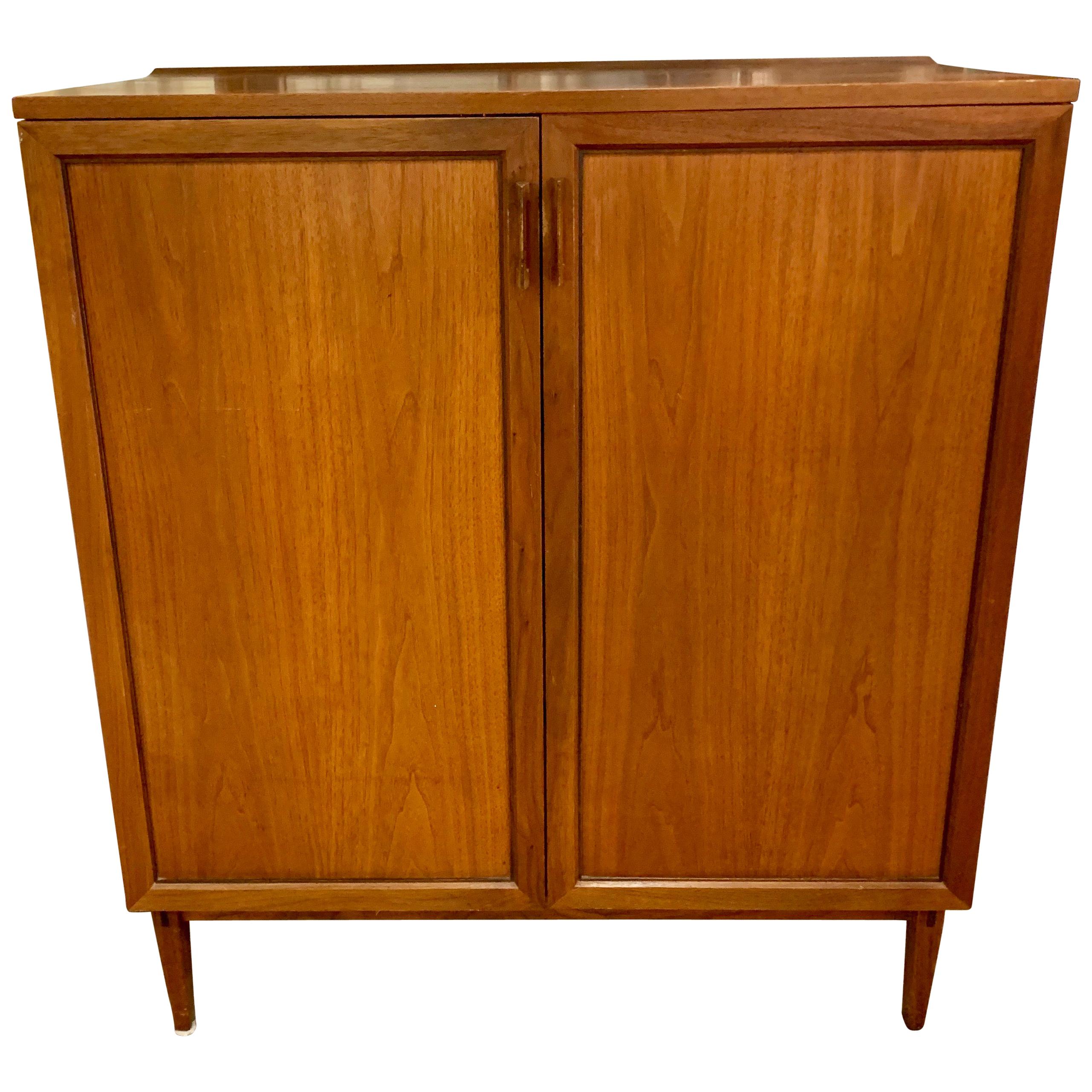 Mid-Century Modern Kip Stewart Walnut Chest Cabinet Dresser Directional