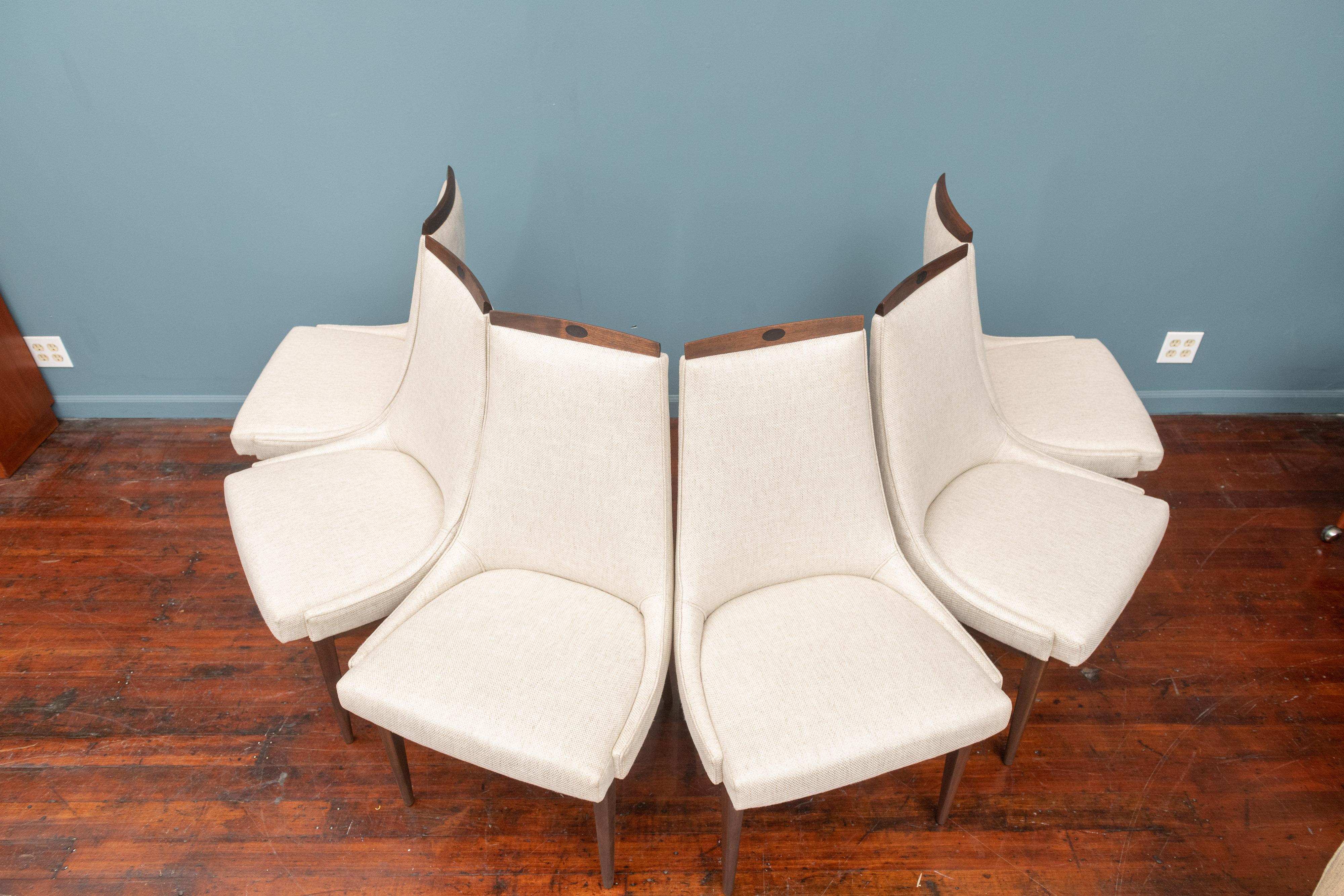 Mid-Century Modern Kipp Stewart Dining Chairs In Excellent Condition In San Francisco, CA