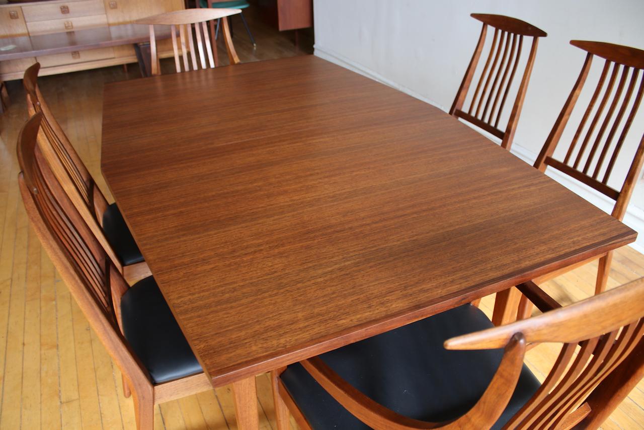 Mid-Century Modern Kipp Stewart for Calvin Walnut Dining Set 9