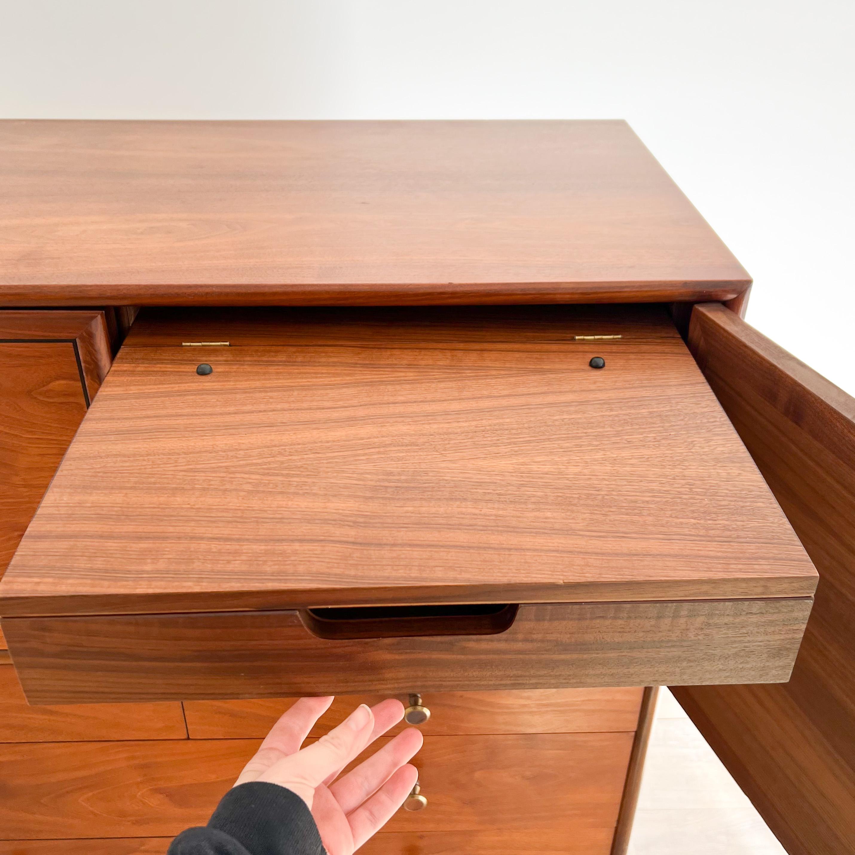 Mid-Century Modern Kipp Stewart for Drexel Declaration Chest with Vanity Mirror 11