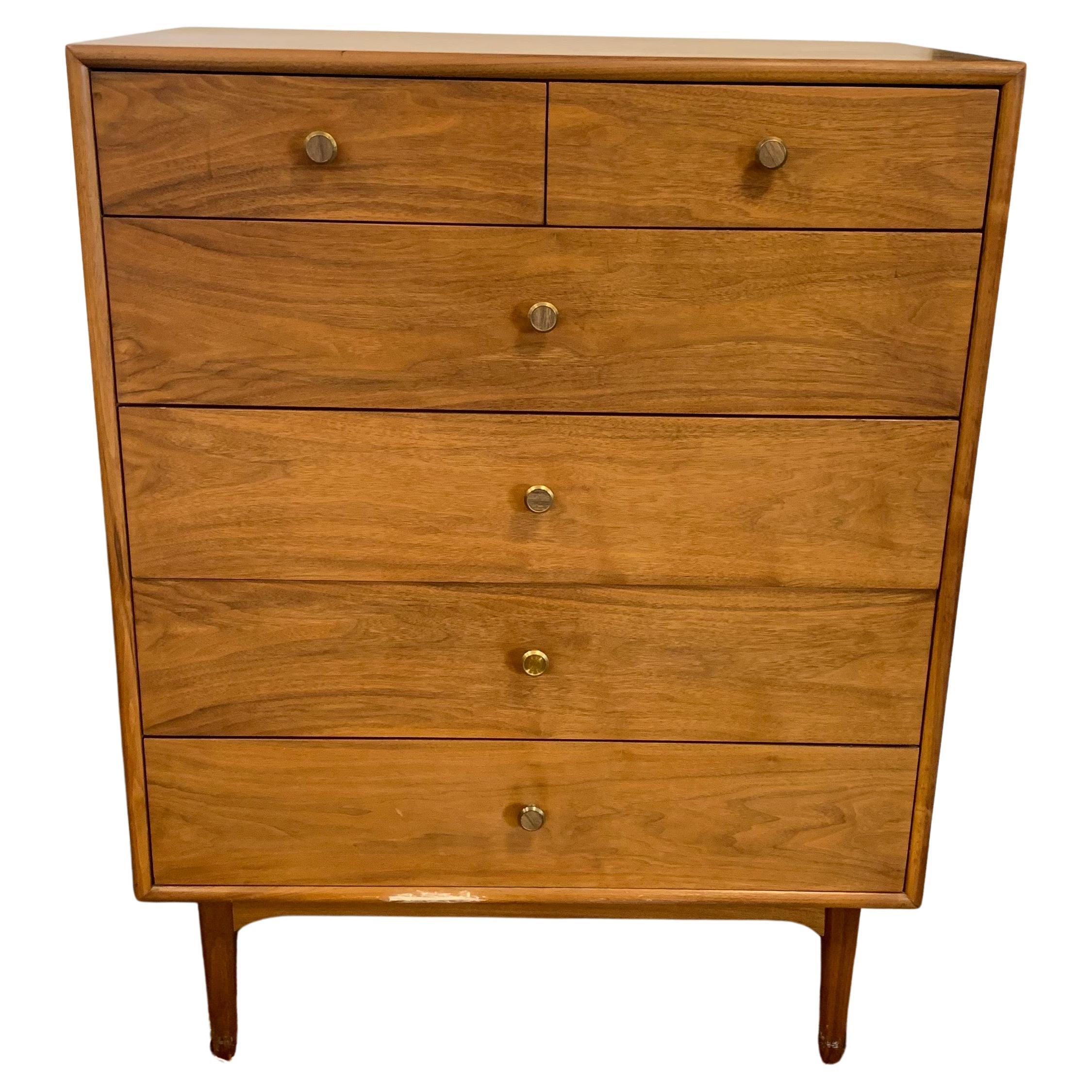 Commode haute en noyer Kipp Stewart pour Drexel "Declaration", moderne du milieu du siècle dernier en vente