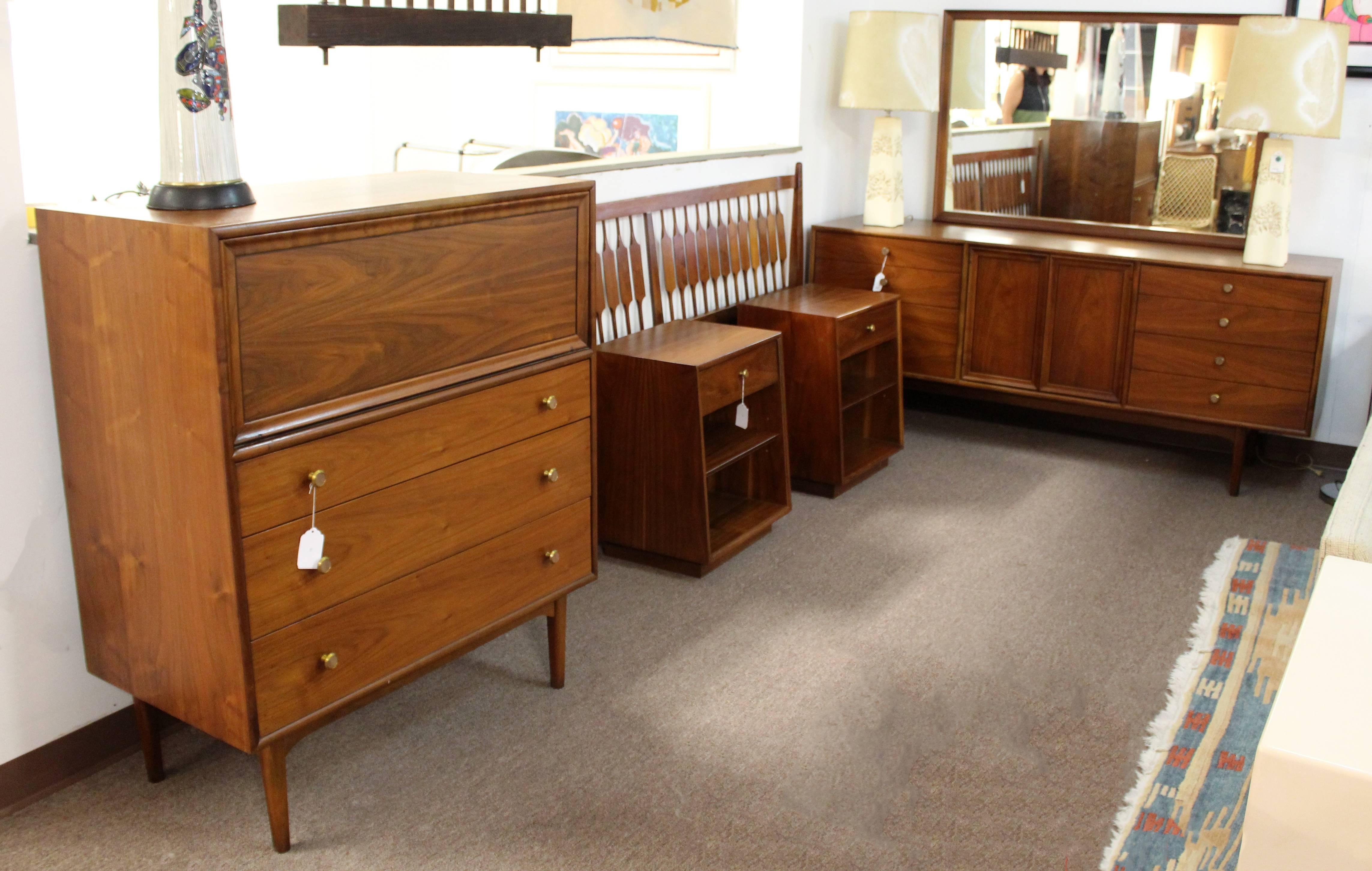 Mid-Century Modern Kipp Stewart for Drexel Declaration Walnut Highboy 1