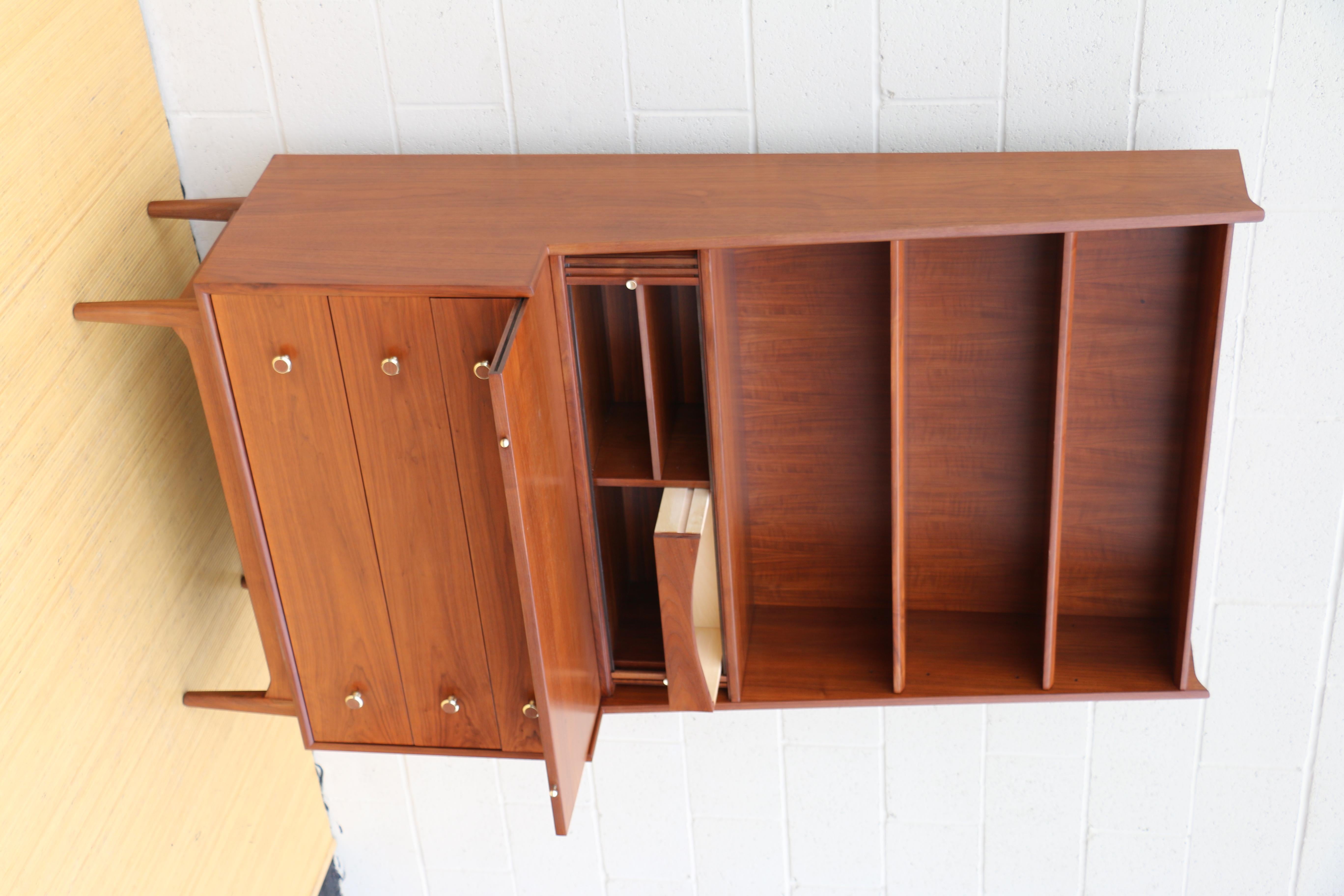 Mid Century Modern Kipp Stewart for Drexel Secretary Desk Hutch With Bookcase 3
