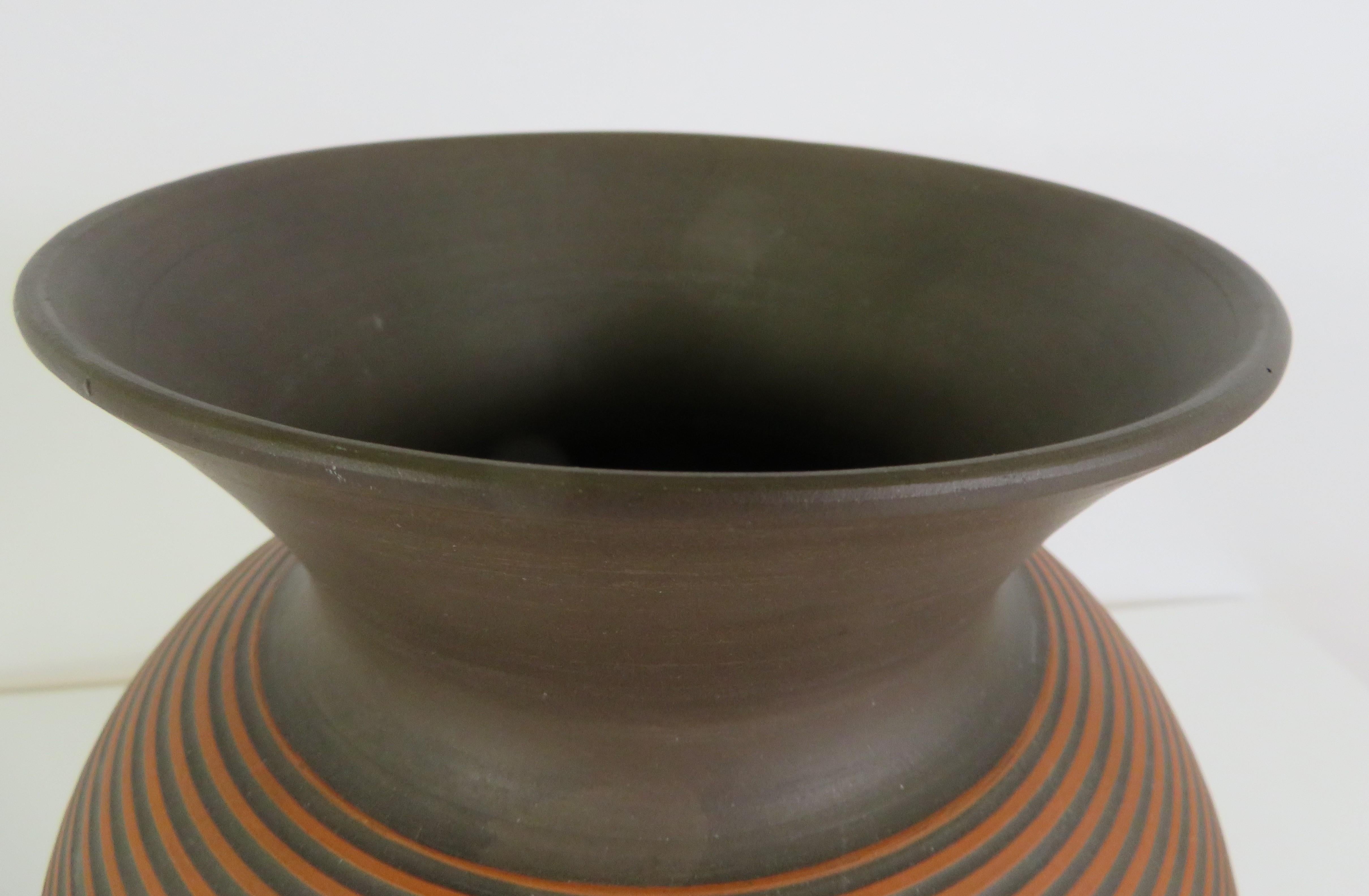 Mid Century Modern Klinker Pottery West German Vase 1960s For Sale 1