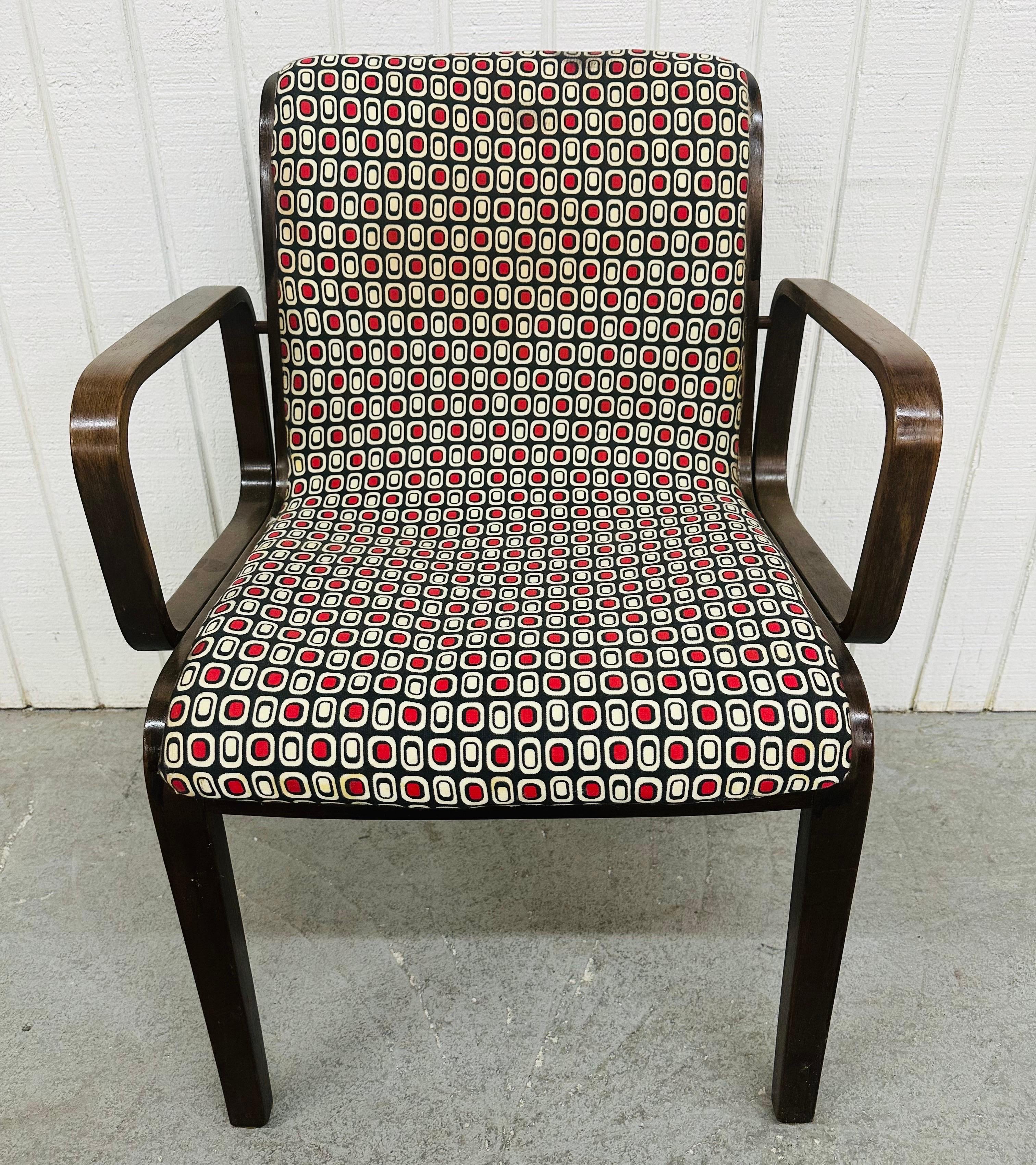20th Century Mid-Century Modern Knoll Black Walnut Dining Chairs - Set of 4