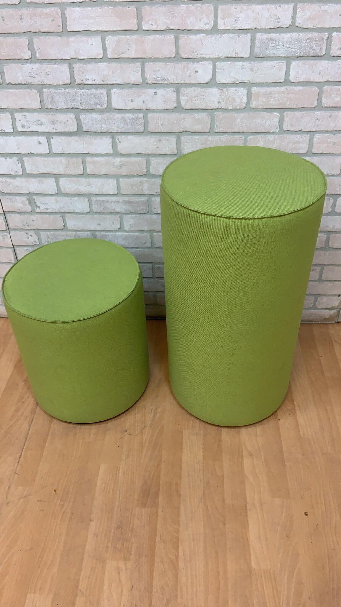 Mid-Century Modern Knoll Rockwell Unscripted Swivel Bar and Low Stool, Set of 2 In Good Condition For Sale In Chicago, IL