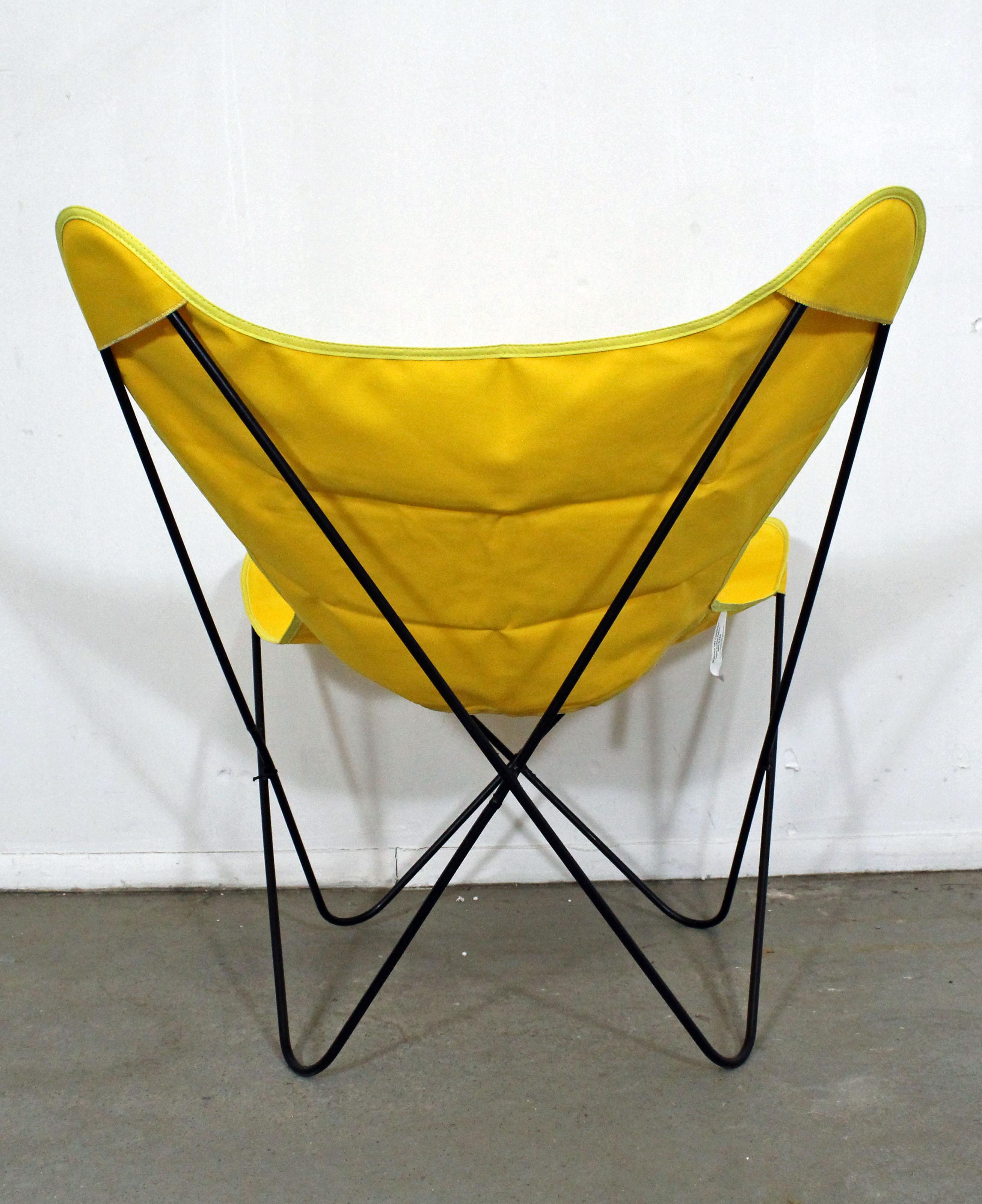 Unknown Mid-Century Modern Knoll Style Iron Butterfly Chair For Sale