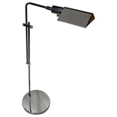 Lampada da terra Koch & Lowy OMI Chrome, stile metà secolo moderno