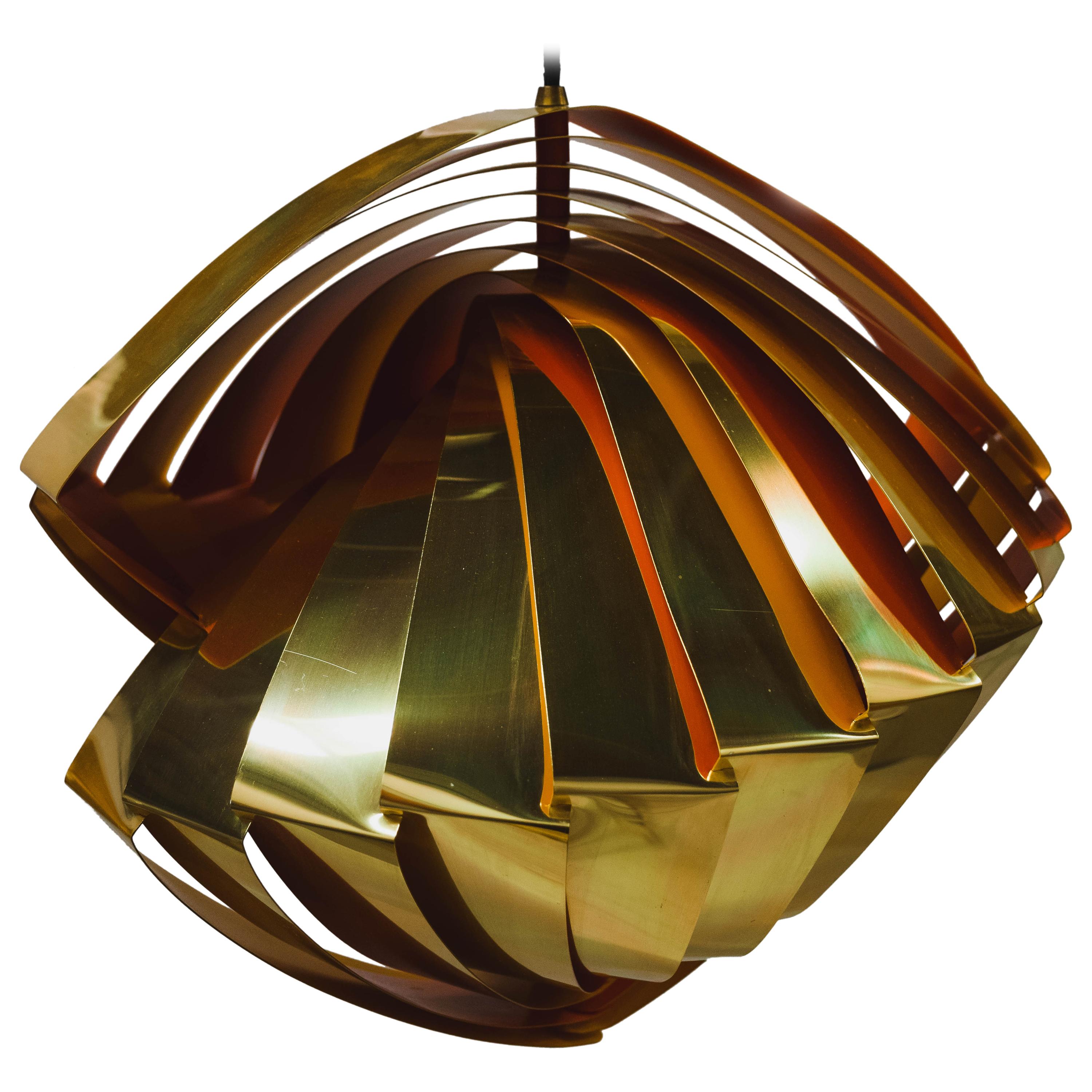 Mid-Century Modern Konkylie Pendant by Louis Weisdorf for Lyfa