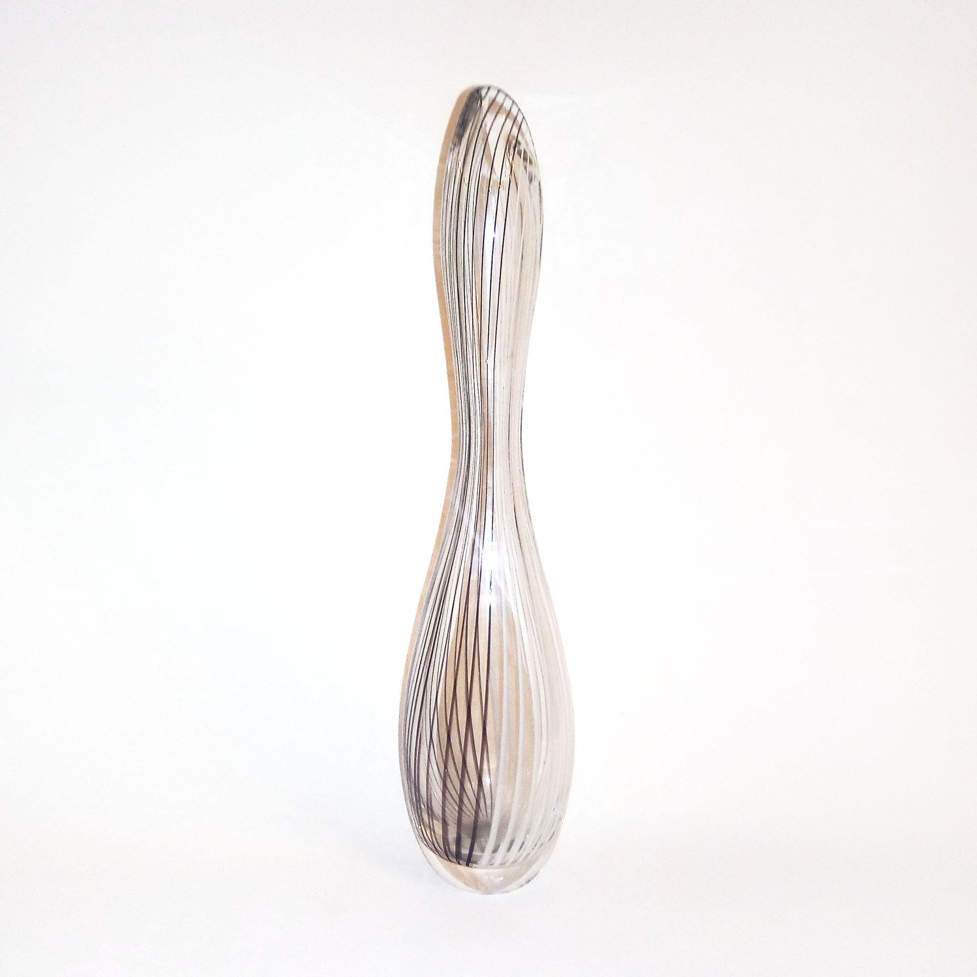 Mid-Century Modern Kosta Boda Glass Vase designed by Vicke Lindstrand In Excellent Condition In Bochum, NRW