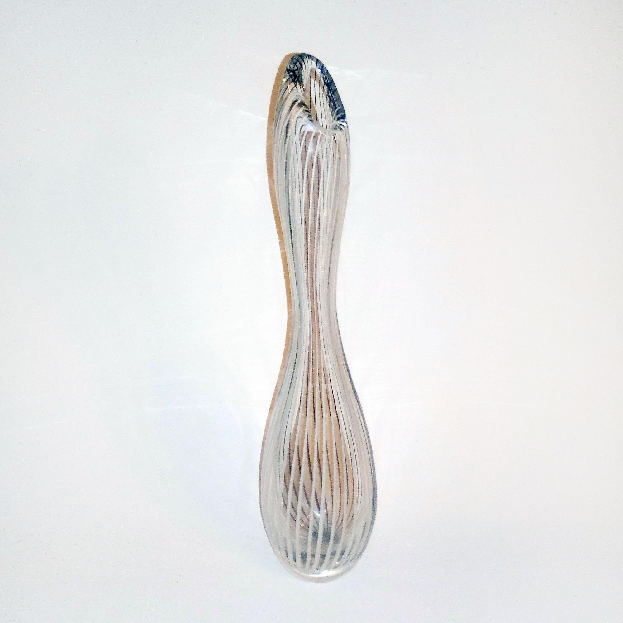 Late 20th Century Mid-Century Modern Kosta Boda Glass Vase designed by Vicke Lindstrand