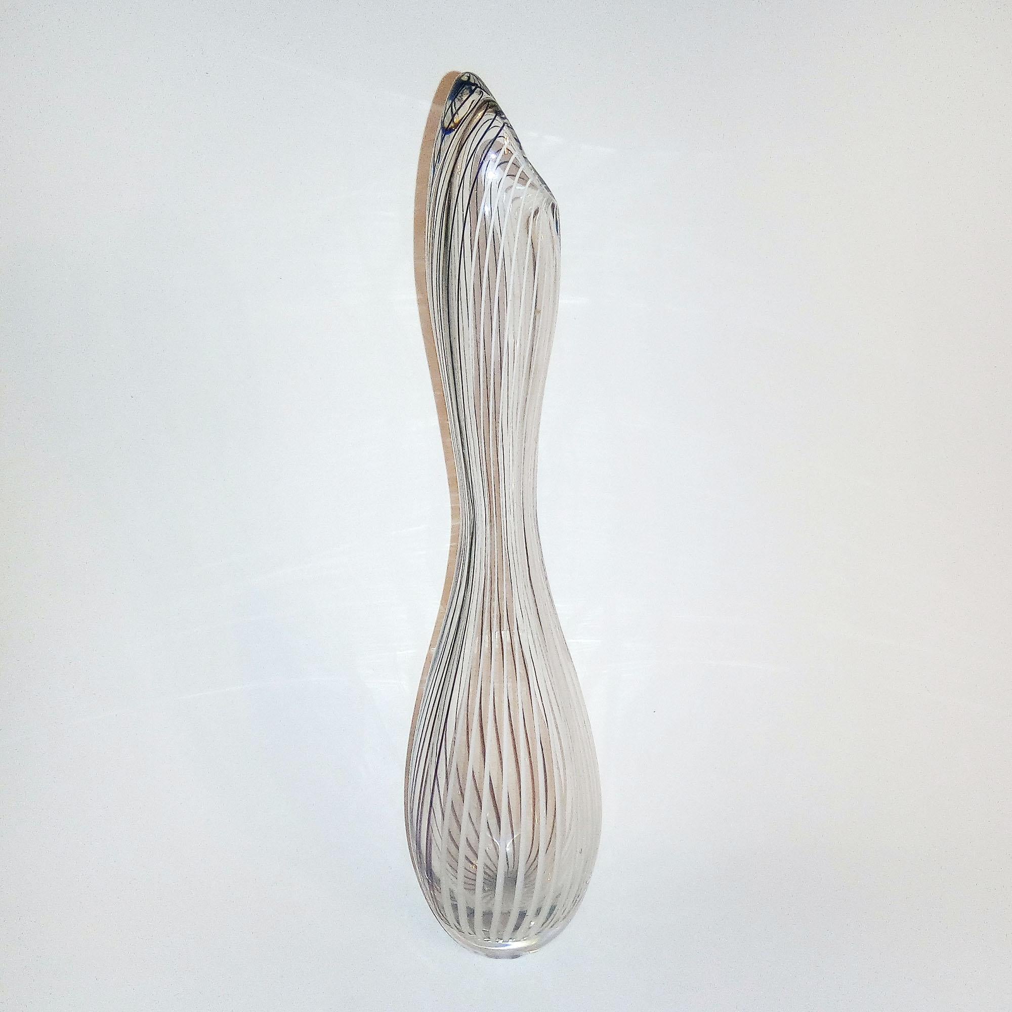 Art Glass Mid-Century Modern Kosta Boda Glass Vase designed by Vicke Lindstrand