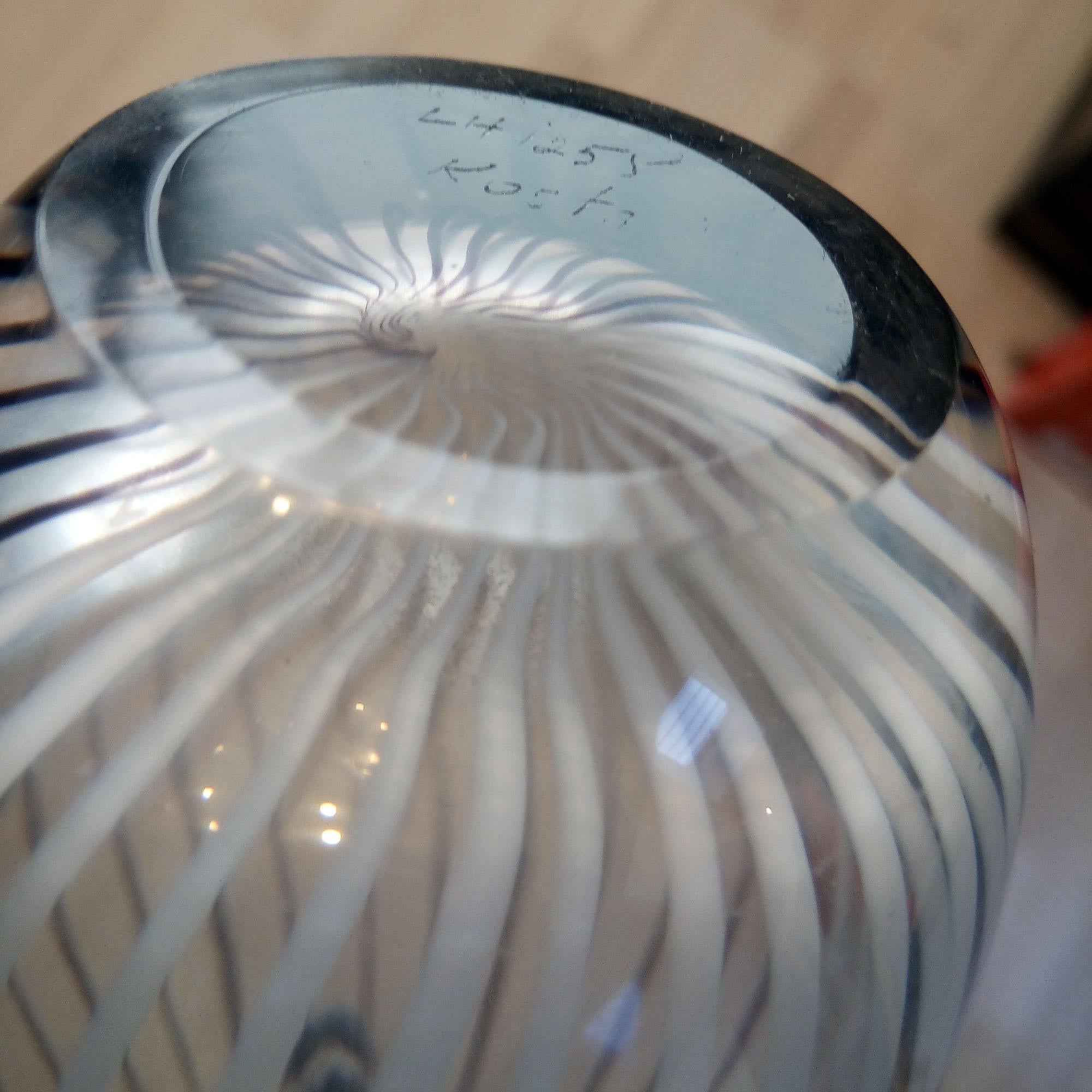 Mid-Century Modern Kosta Boda Glass Vase designed by Vicke Lindstrand 2