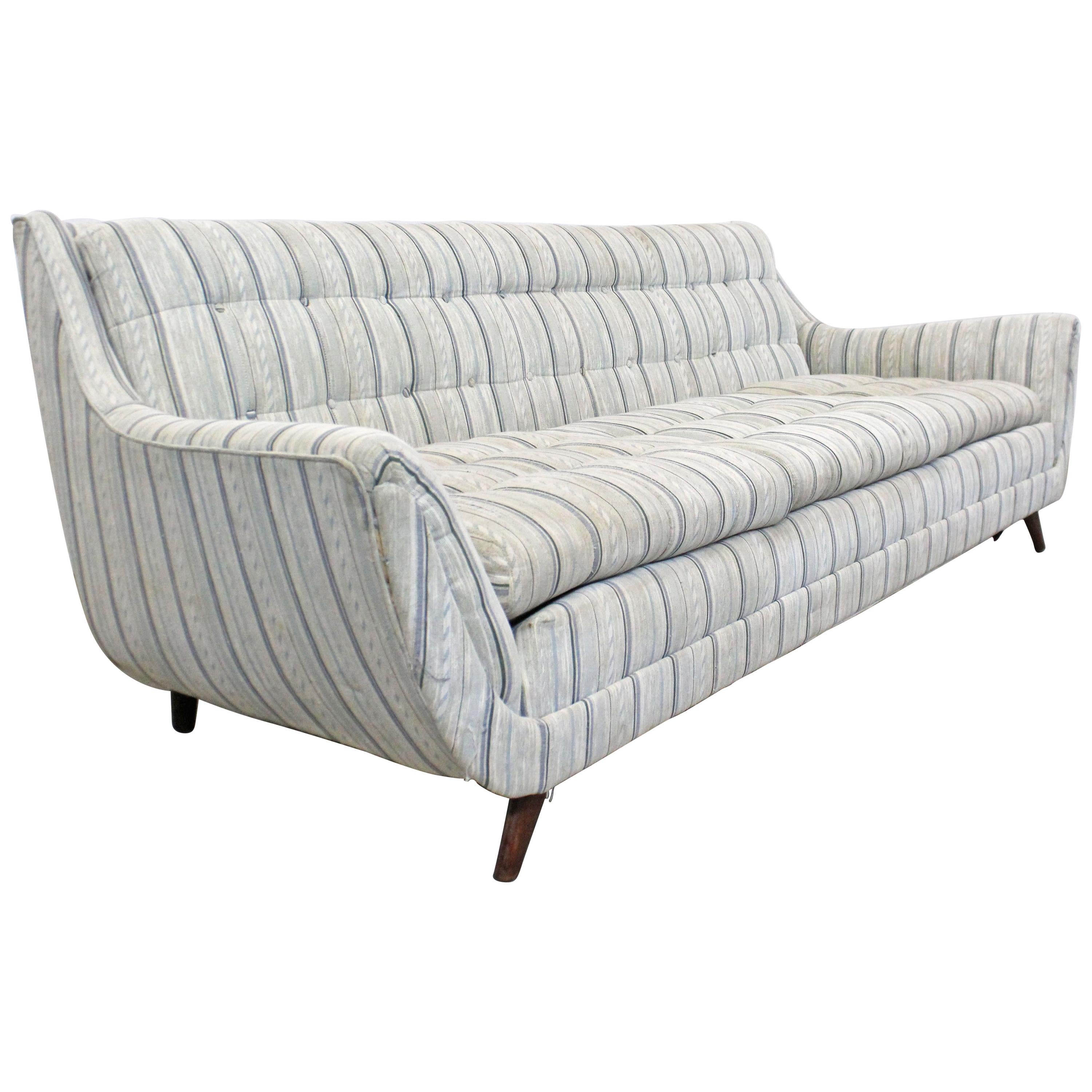 Mid-Century Modern Kroehler Adrian Pearsall Style Sofa