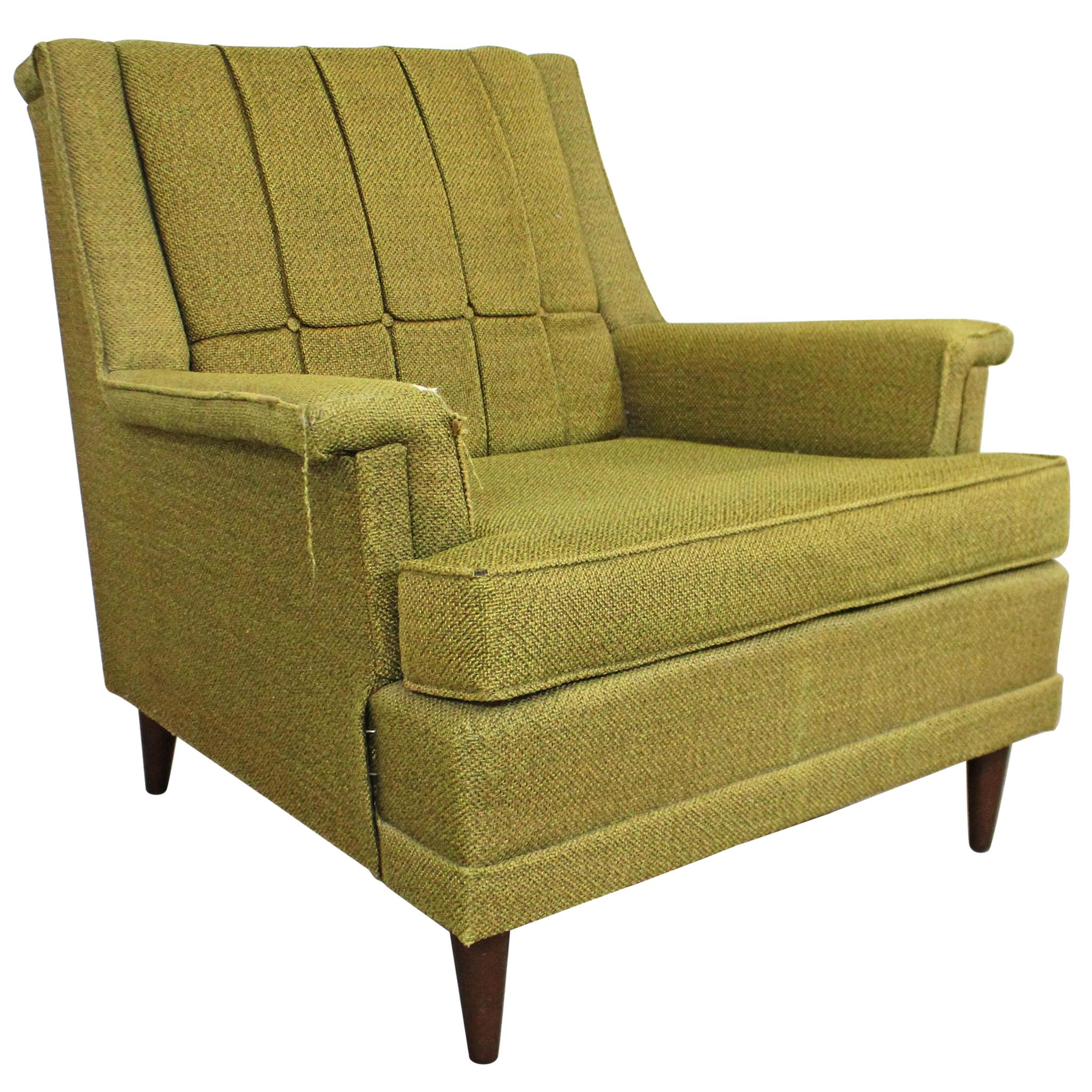 Mid-Century Modern Kroehler Galaxy High Back Lounge Chair