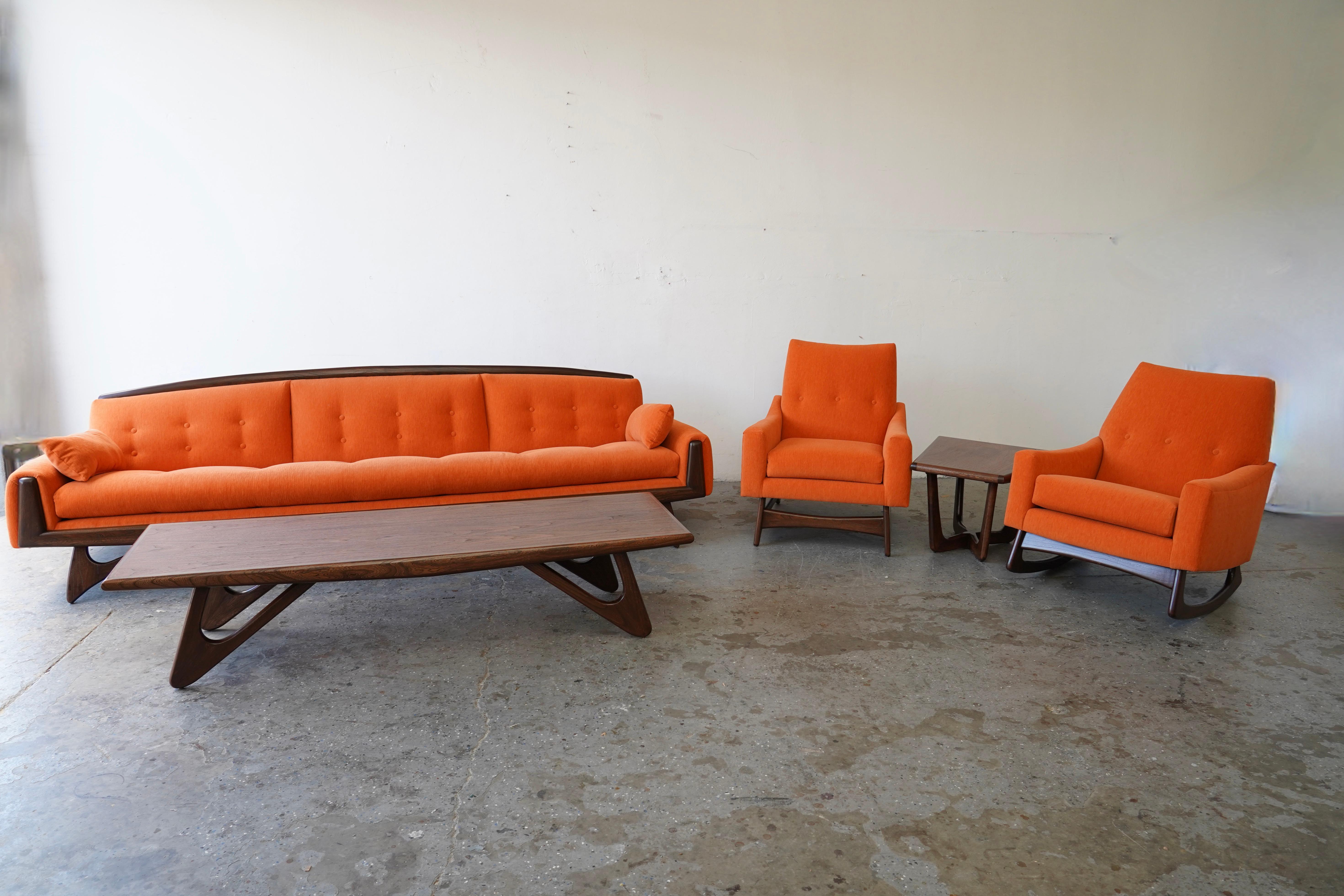 Mid Century Modern Kroehler Gondola sofa style of Adrian Pearsall Kagan 8