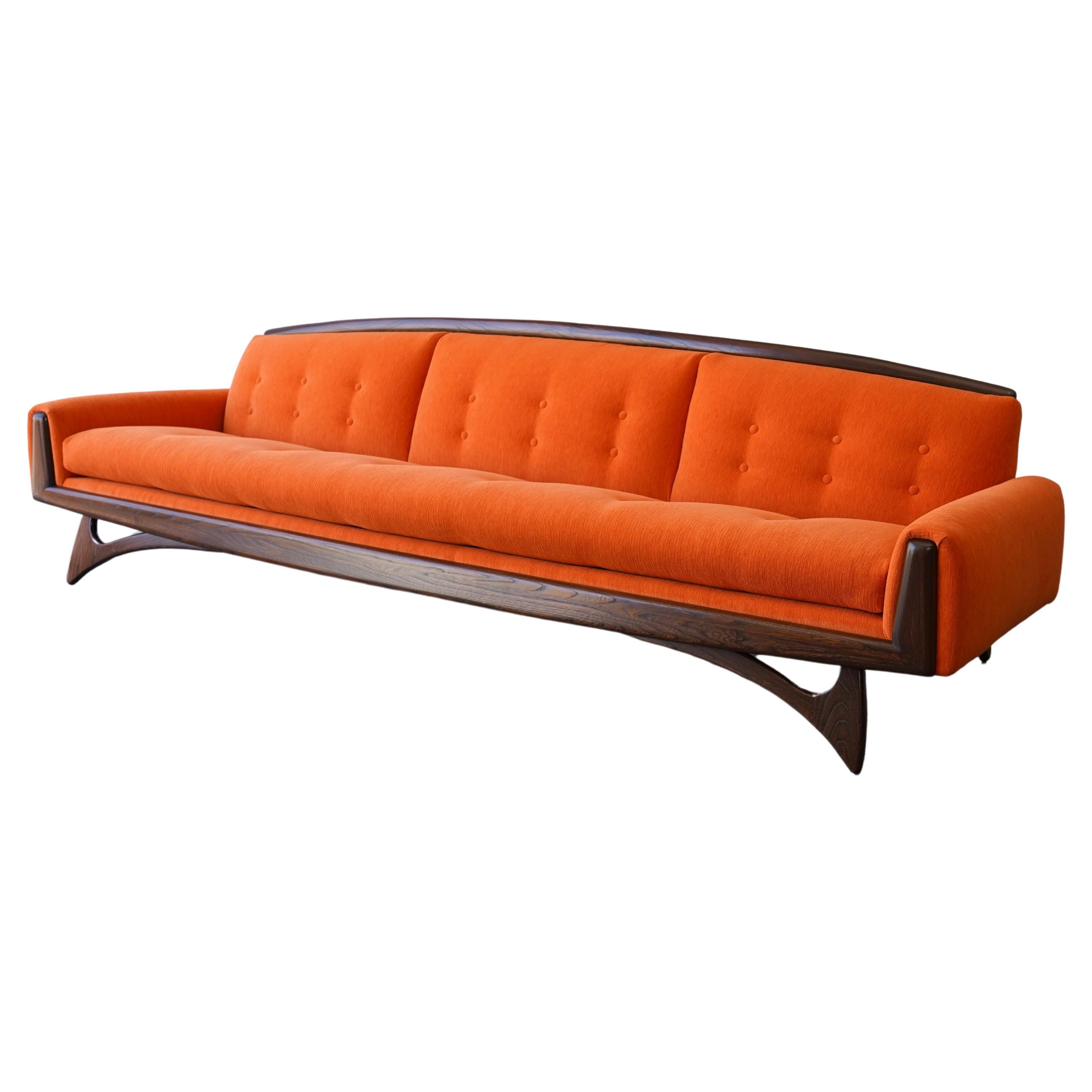Mid Century Modern Kroehler Gondola sofa style of Adrian Pearsall Kagan