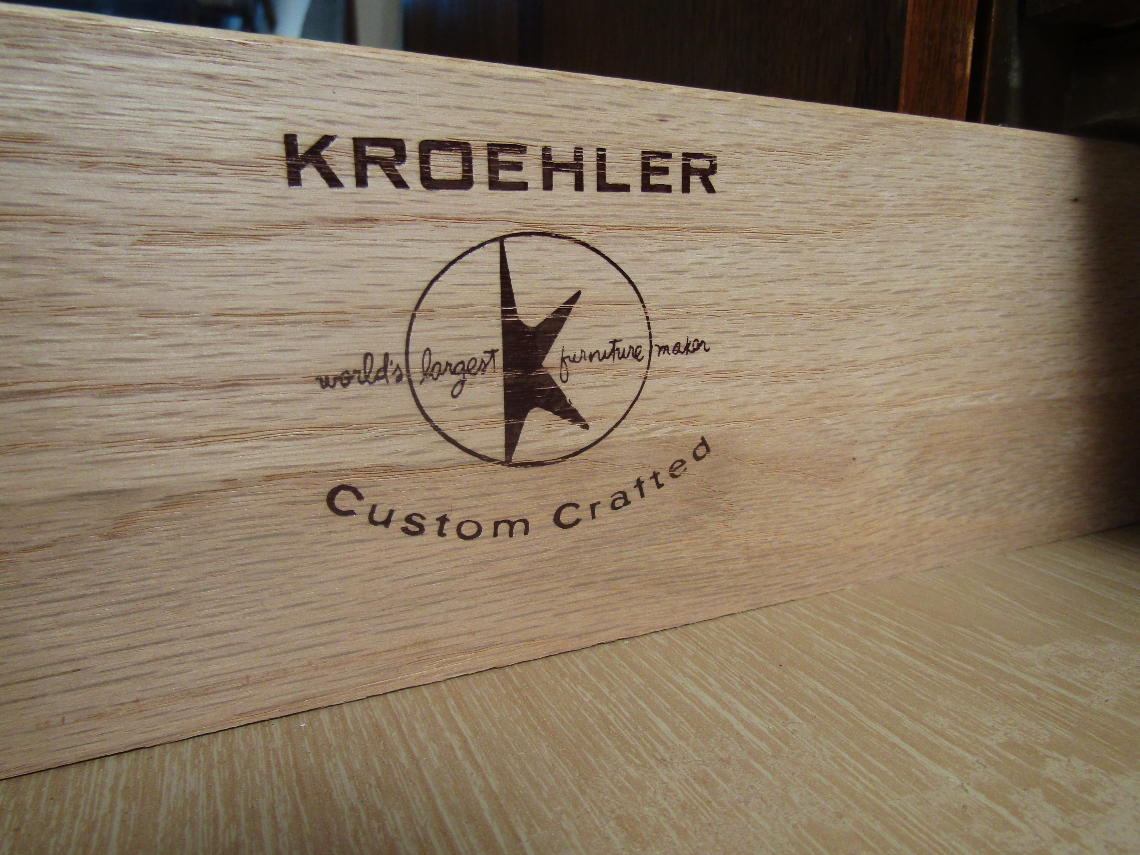 Mid-Century Modern Kroehler Highboy Dresser 3