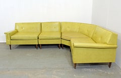 Mid-Century Modern Kroehler Smartset Design Modular 4-Piece Sectional Sofa