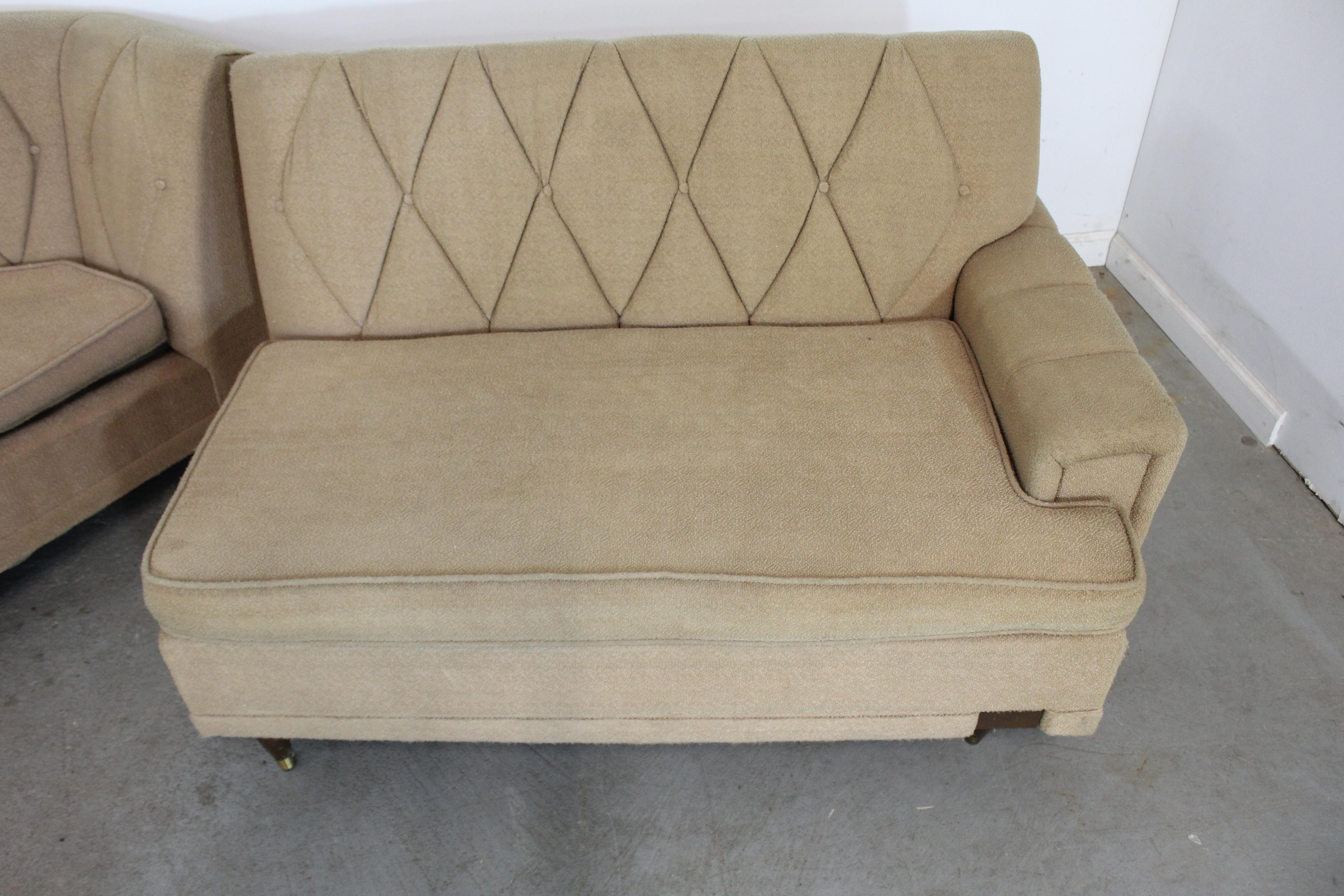 Mid-Century Modern Kroehler Smartset Design Modular 4-Piece Sectional Sofa 1