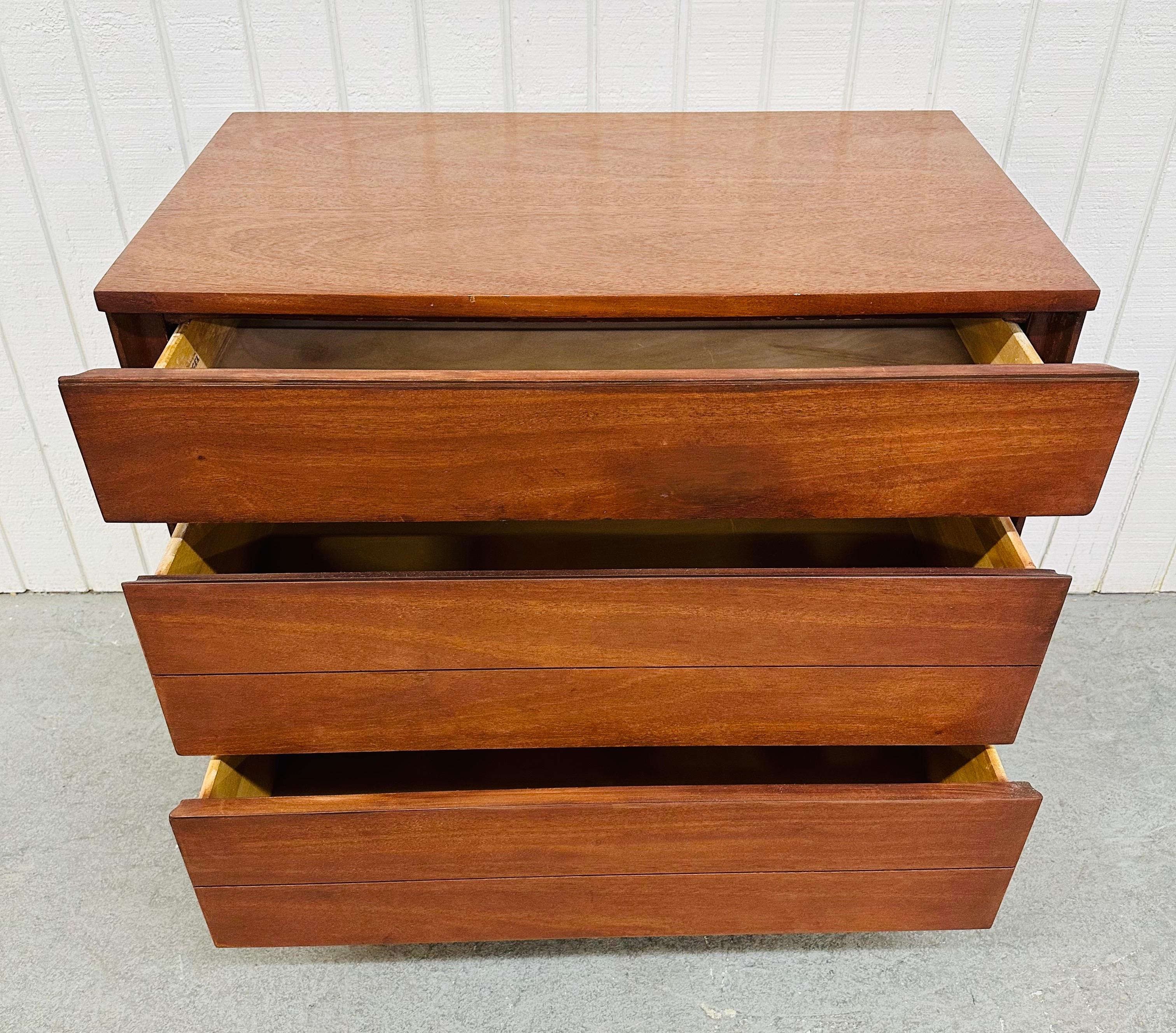 Wood Mid-Century Modern Kroehler Walnut Bachelor Chests - Set of 2